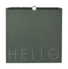 Design Letters Wandkalender 2023, Myrtle Green