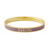 Design Letters Word Candy Bracelet Darling Brass Gold Platted, Violet