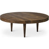 Dk3 Groove Three Benged Side Table Oak Smoked, Øx H 60x37,5 cm