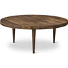 Dk3 Groove Three Benged Side Table Oak Smoked, Øx H 80x30 cm