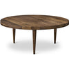 Dk3 Groove Three Benged Side Table Oak Smoked, Øx H 80x37,5 cm