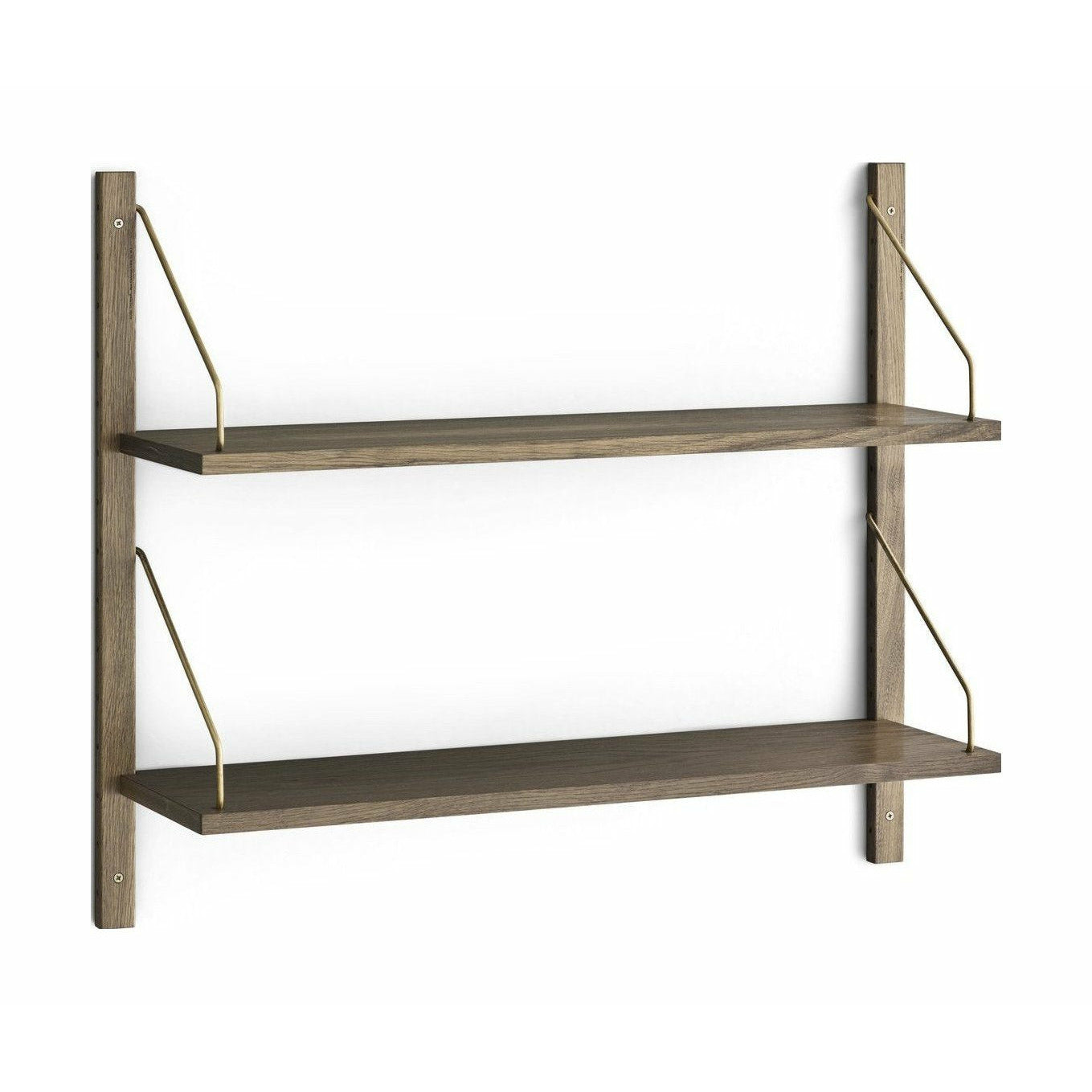 DK3 Royal System Shelf Oak Smoked/Brass, 24x83x74 cm