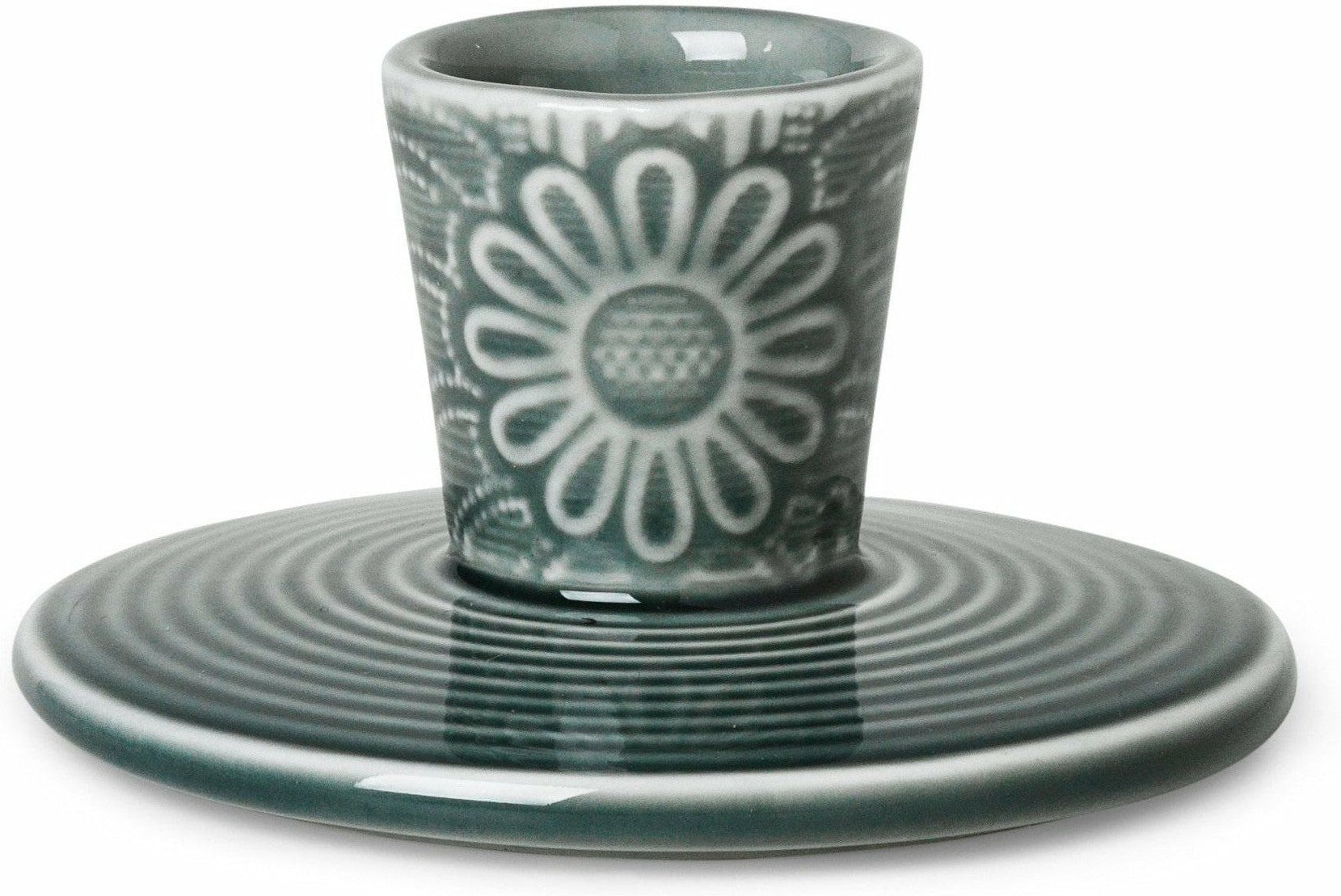 Dottir Pipanella Ligne Flower Candle Hark Dark, 8 cm