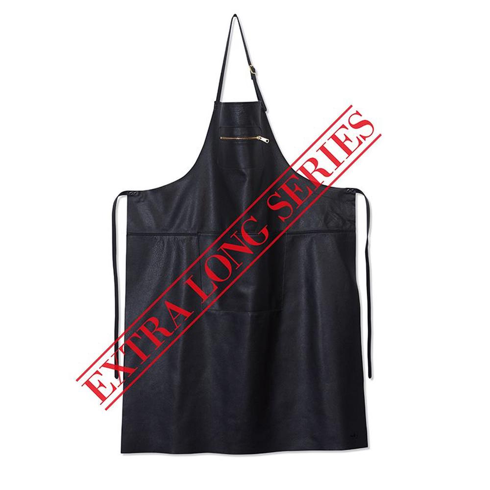 Dutchdeluxs Apron in stile Zipper Classic Extra Long, Black