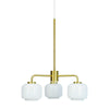  ARP 3 Chandelier armé opale / laiton