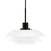 Dyberg Larsen Dl31 Pendant Lamp, Opal/Matt Black