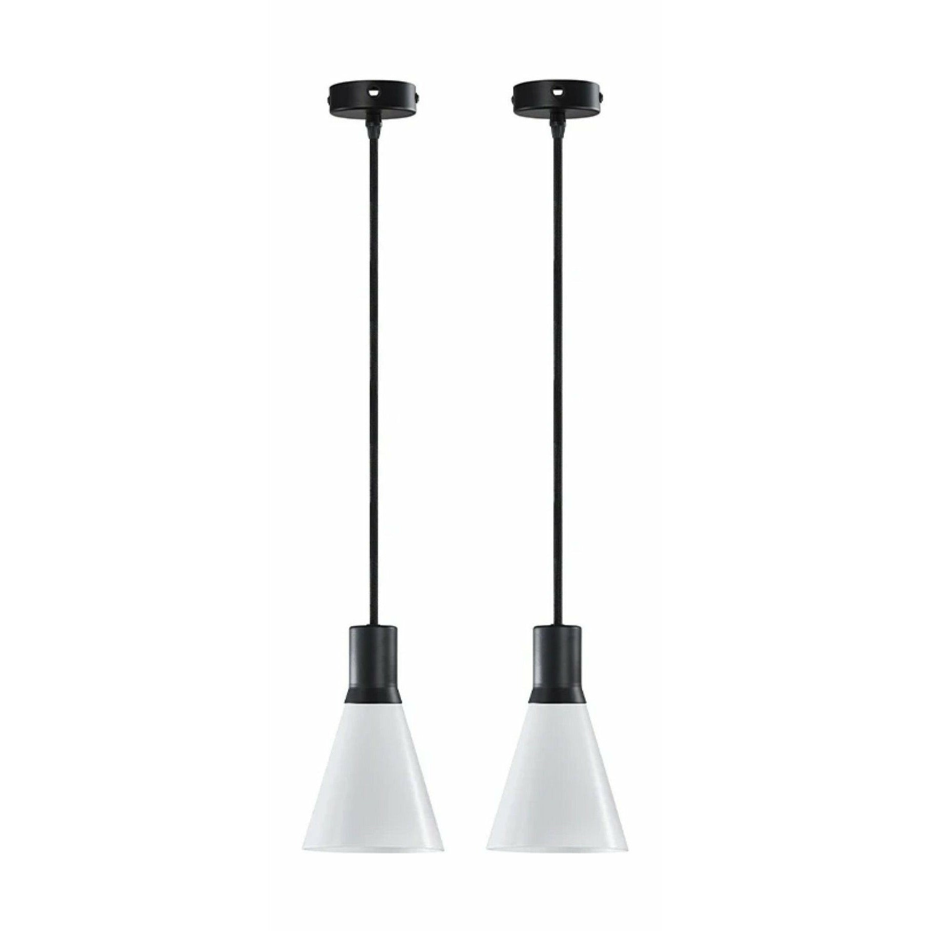 Dyberg Larsen Gent Pendant Set of 2, Opal/Matt Black