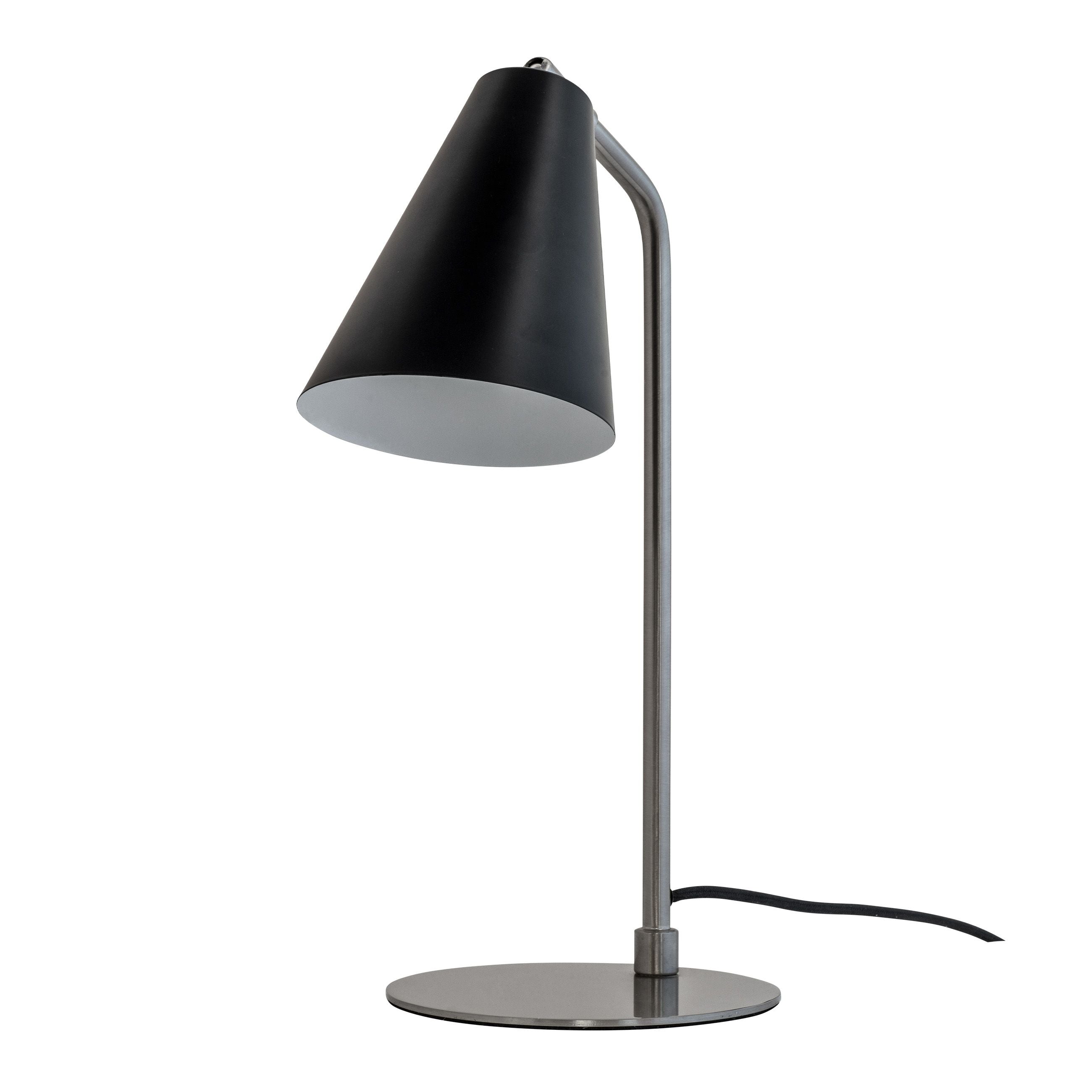 [product_category]-Dyberg Larsen Oswald Table Lamp, Black/Steel-Dyberg Larsen-5704709072706-7270-DYB-2