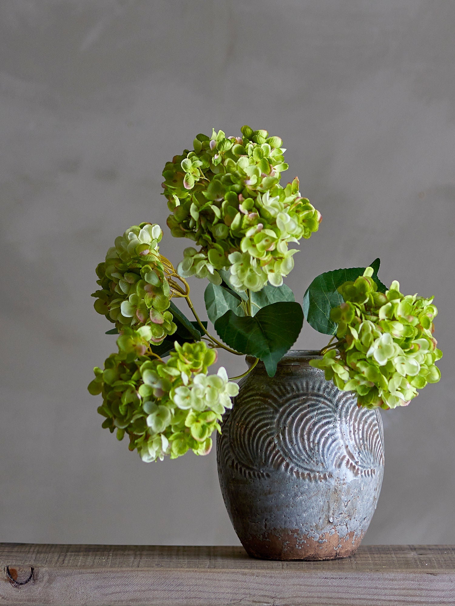 Bloomingville Damian Deco Vase, vert, terre cuite