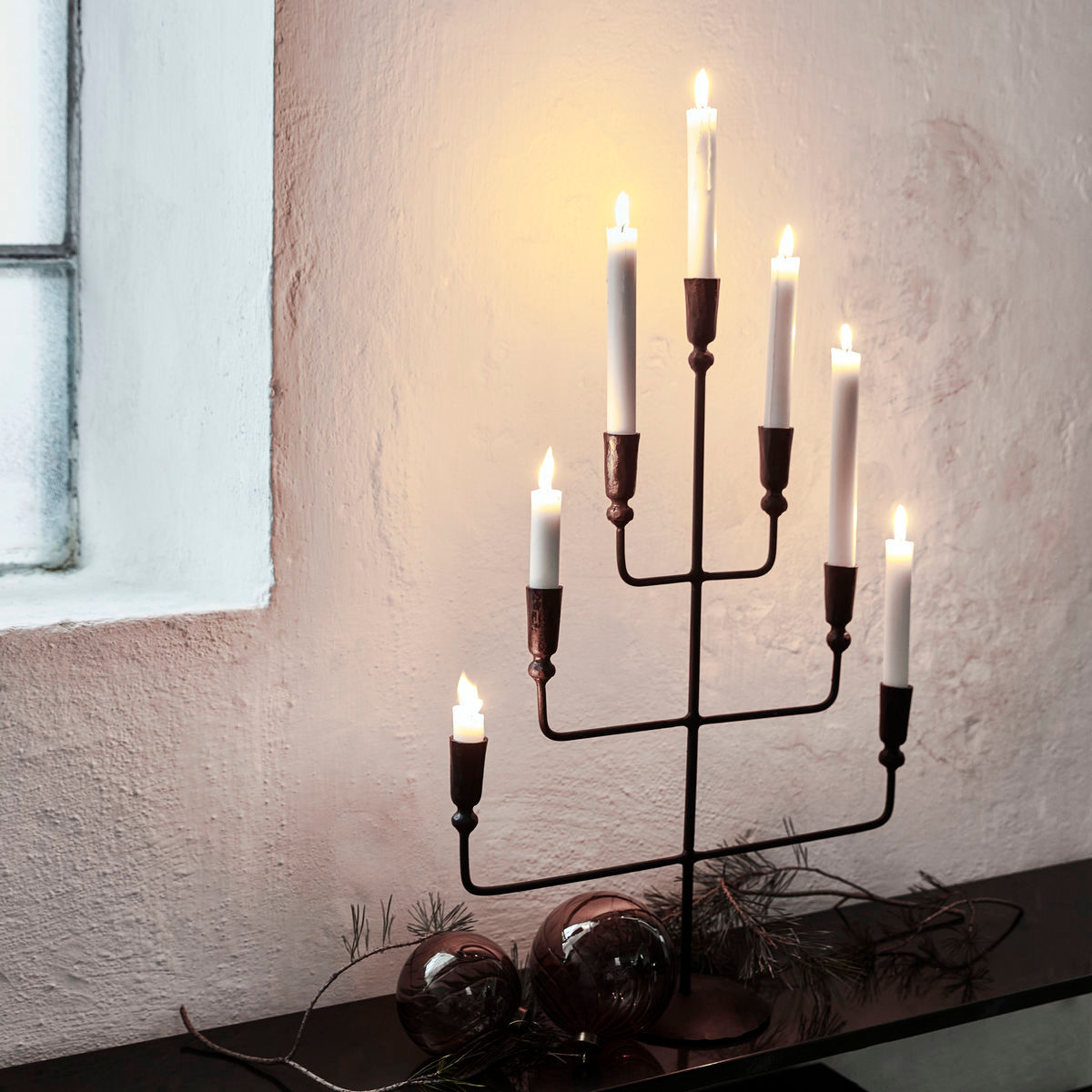 Huslæge Candle Holder, HDIRA, Antik aluminium