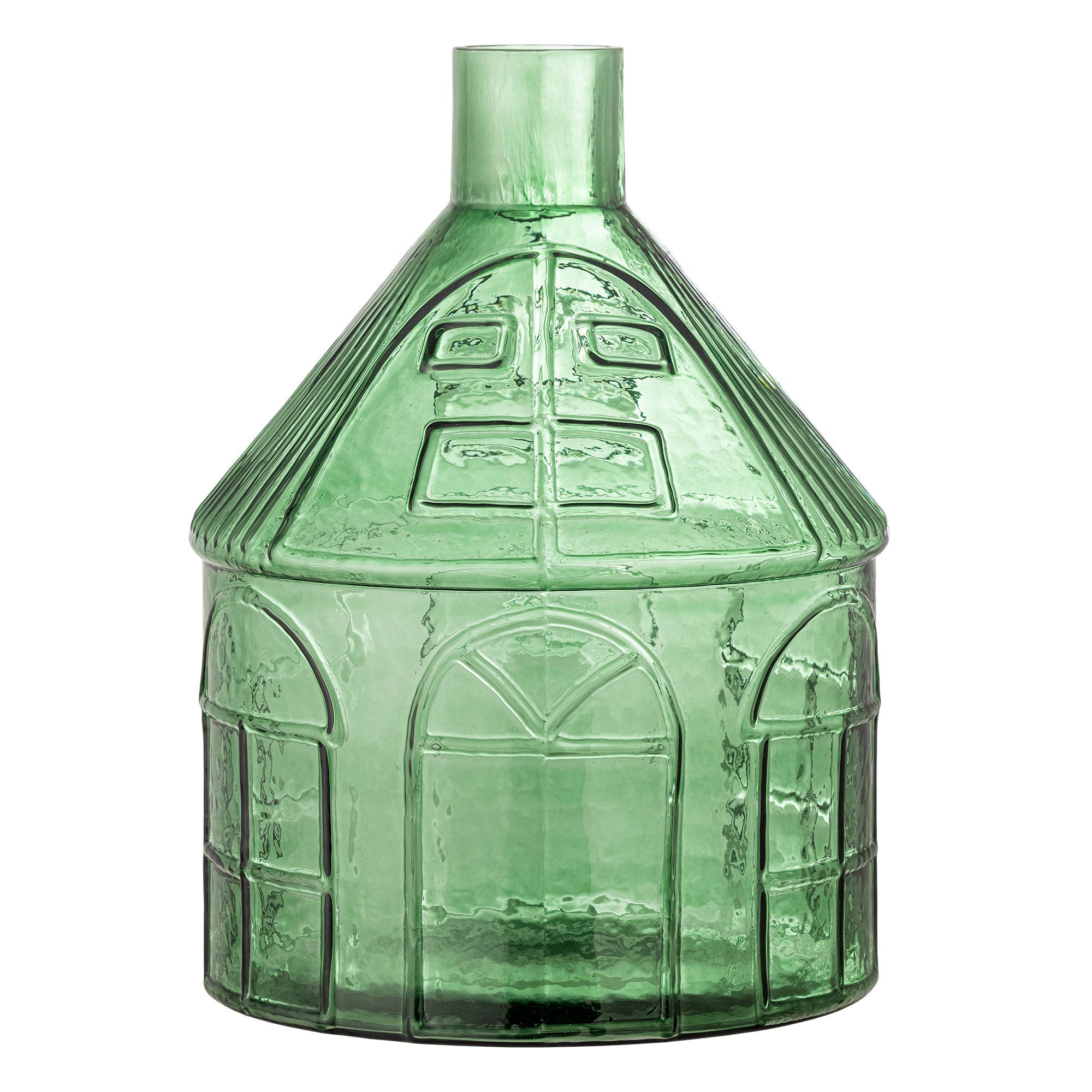 Bloomingville Kamila Vase, grønt, resirkulert glass