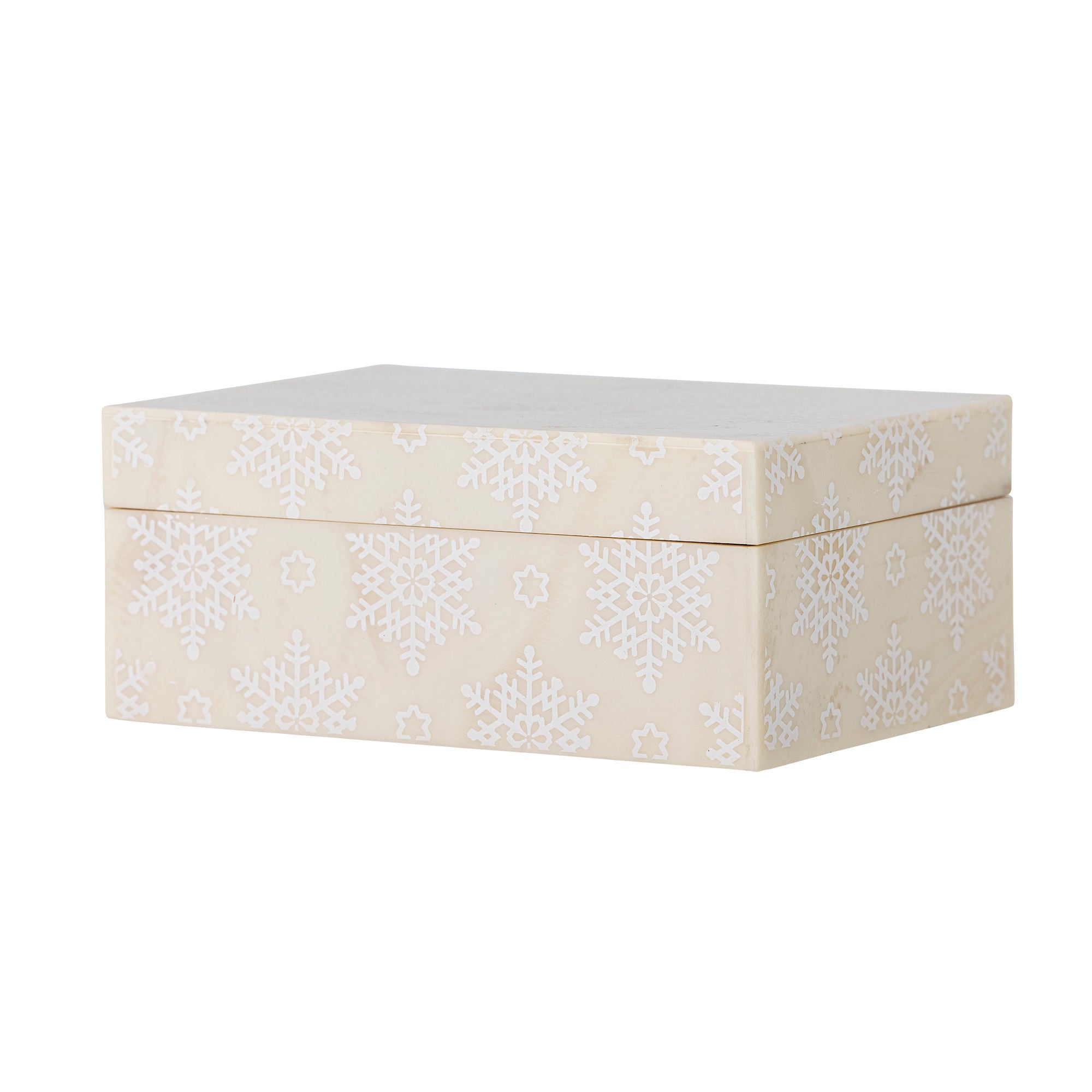 Bloomingville Cheri Box con tapa, naturaleza, resina