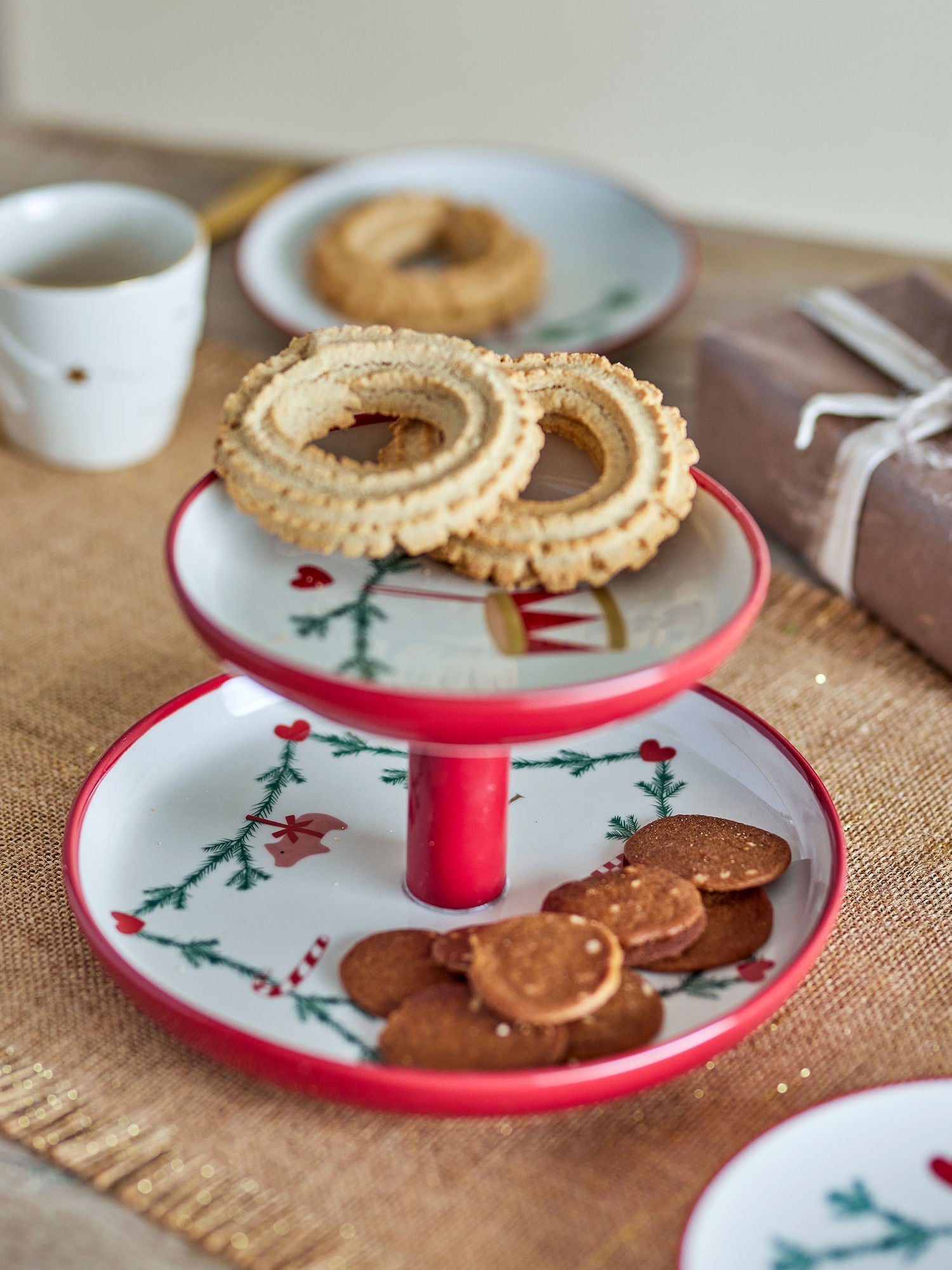 Bloomingville Yule Etagere, Natur, Steinzeug