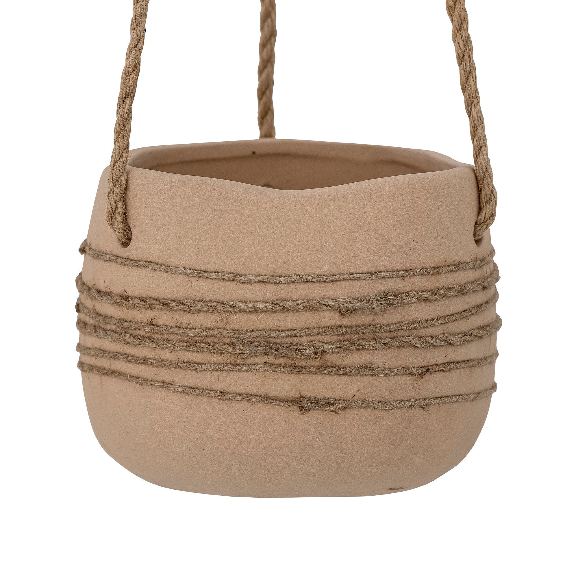 Bloomingville Cari Flowerpot, Hanging, Natur, Ceramic