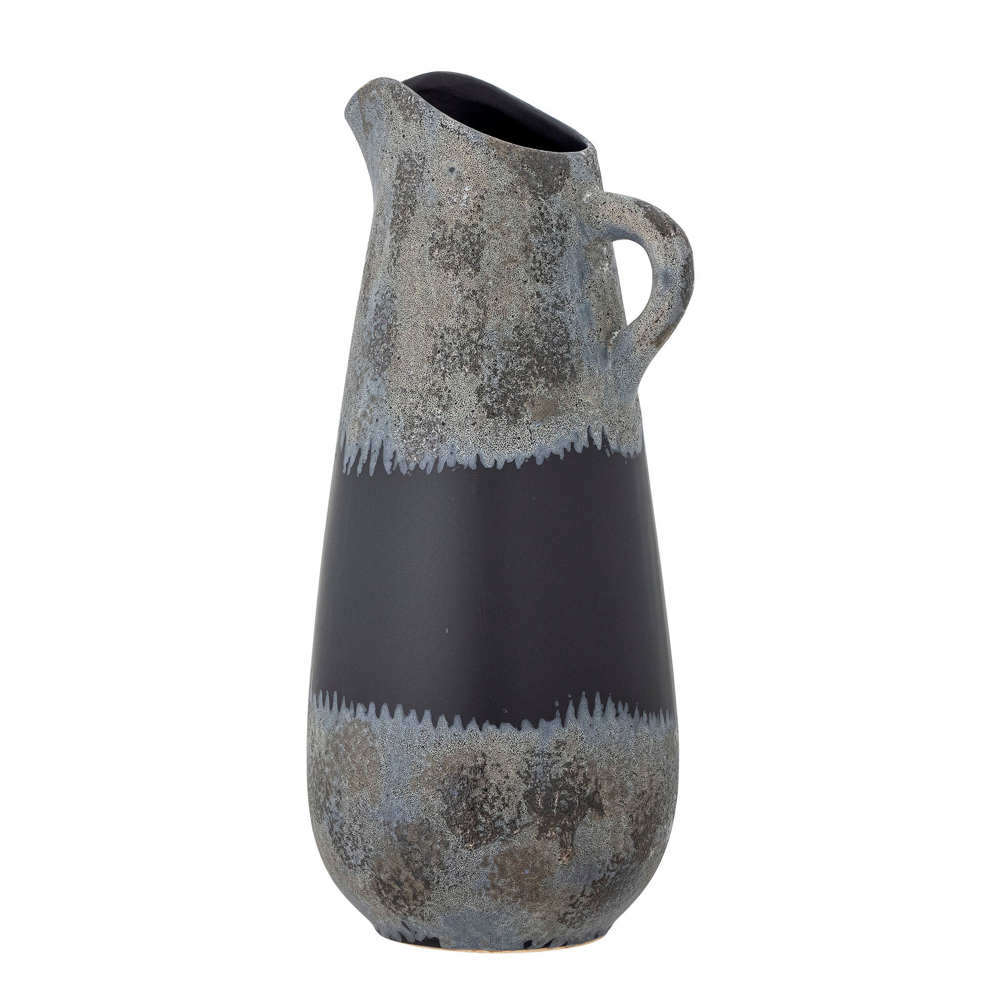 Creatieve collectie Khumo Vase, zwart, steengoed