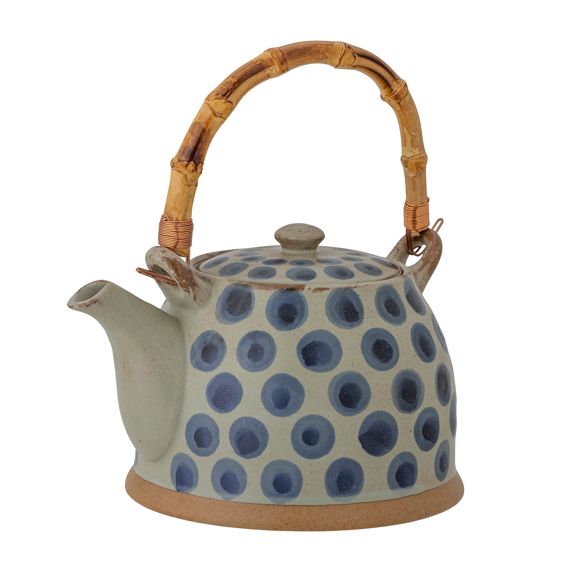 Bloomingville Tinni茶壶，蓝色，stone器