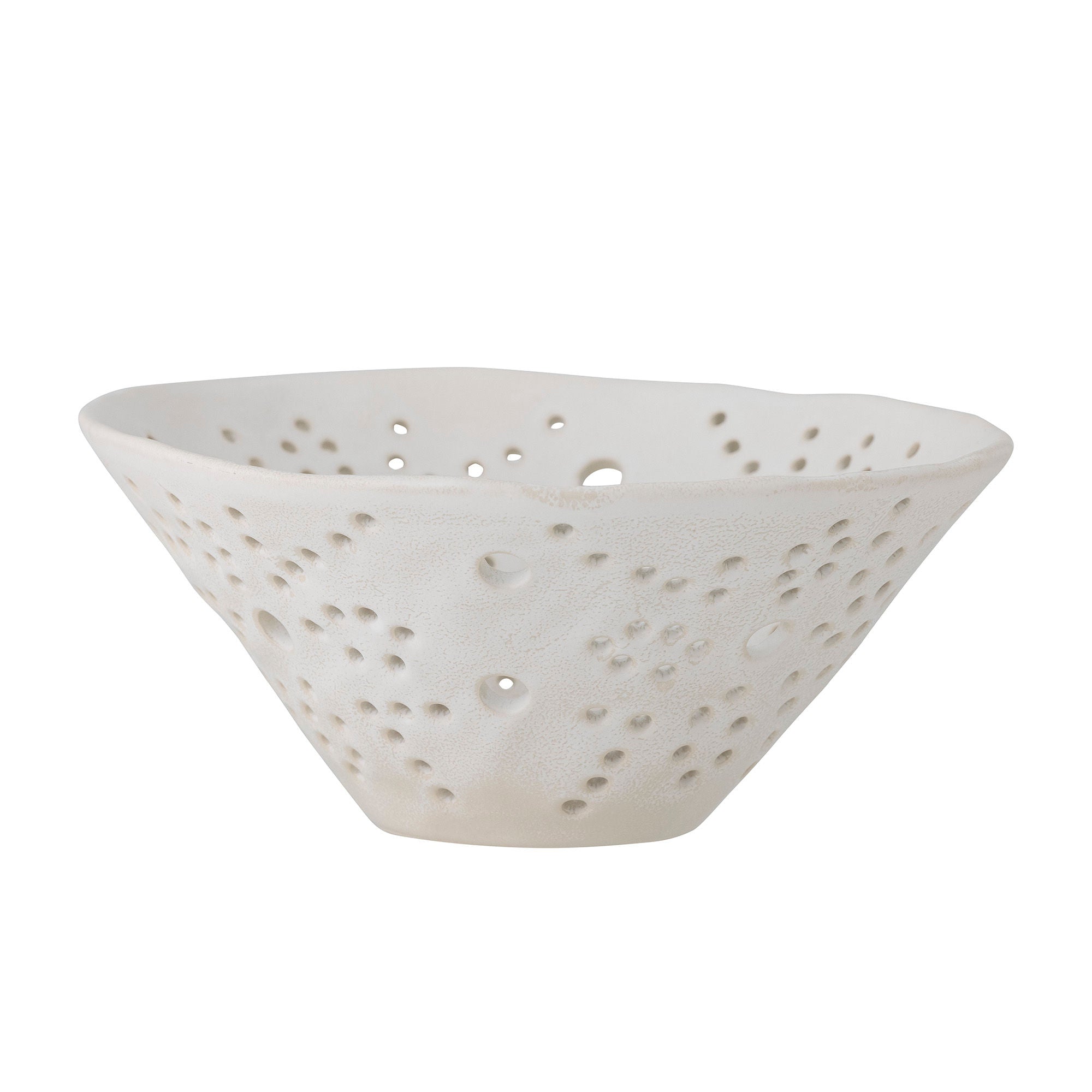 Bloomingville Dalena Deco Bowl, White, stentøj