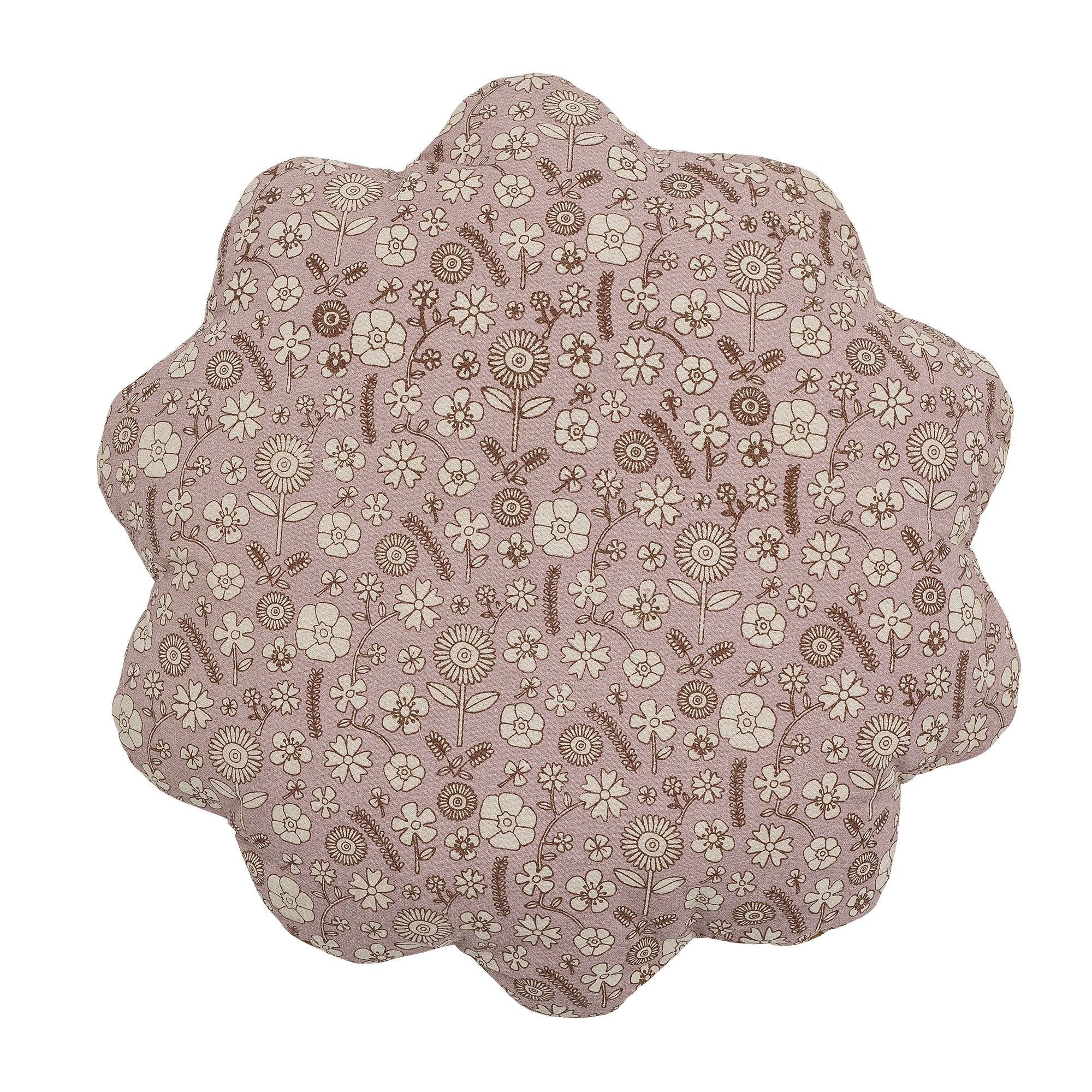 Bloomingville Mini Madlen Cushion, marron, coton