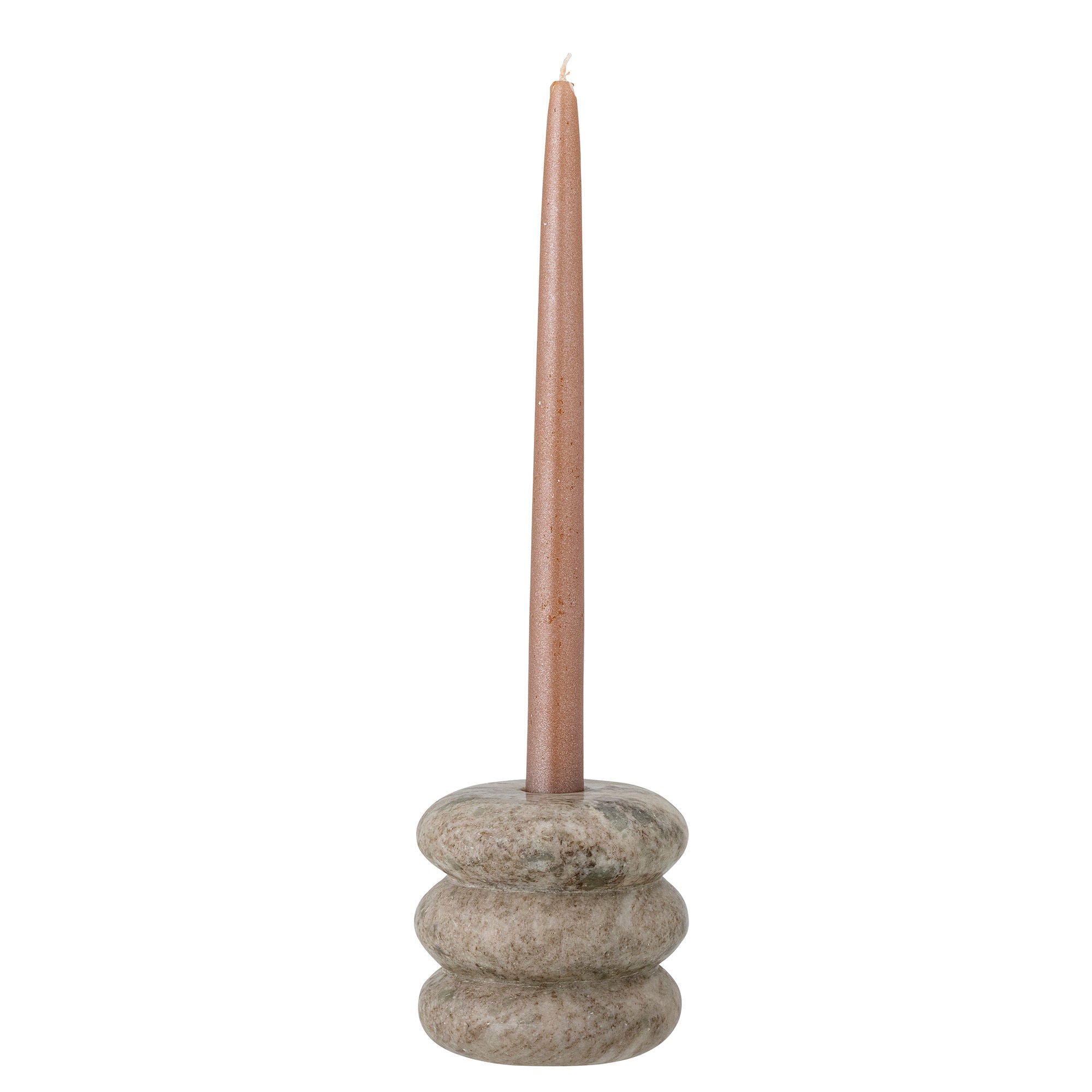 Bloomingville Madisson Votive & Candle Holder, Brown, marmer