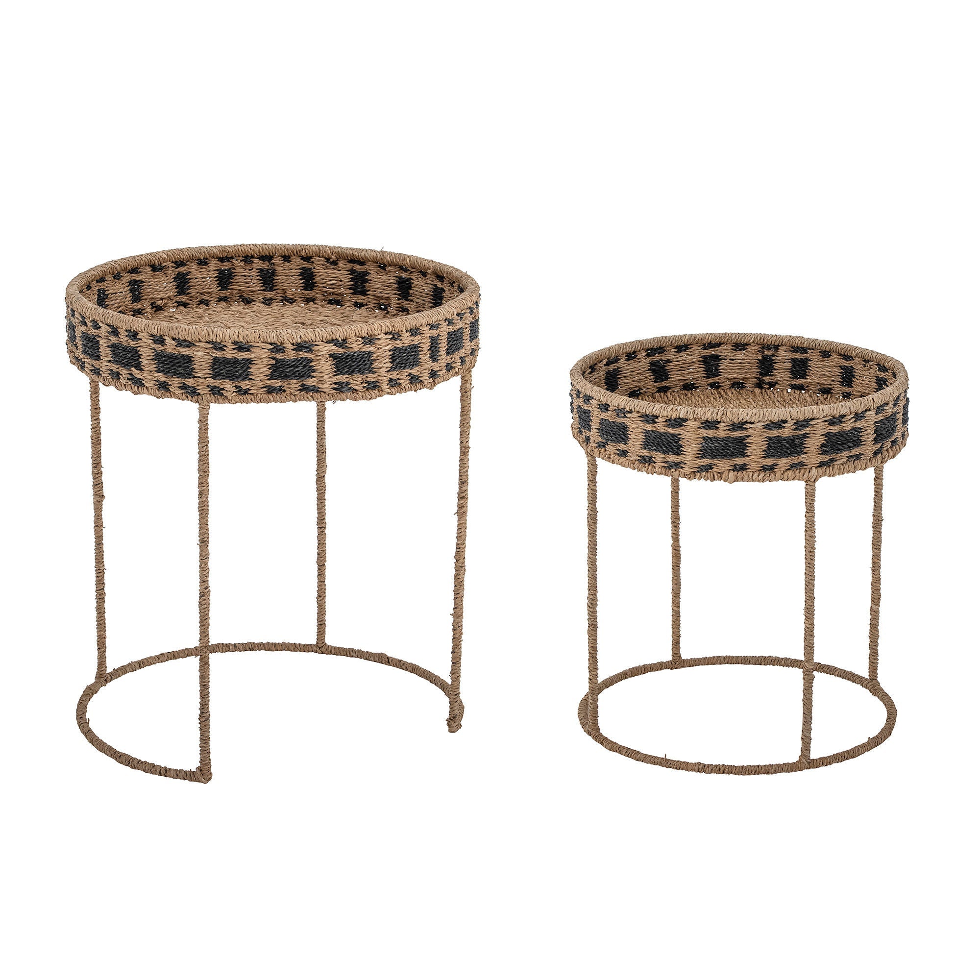 Creatieve verzameling Nore Tray Table, Brown, Bankuan Grass