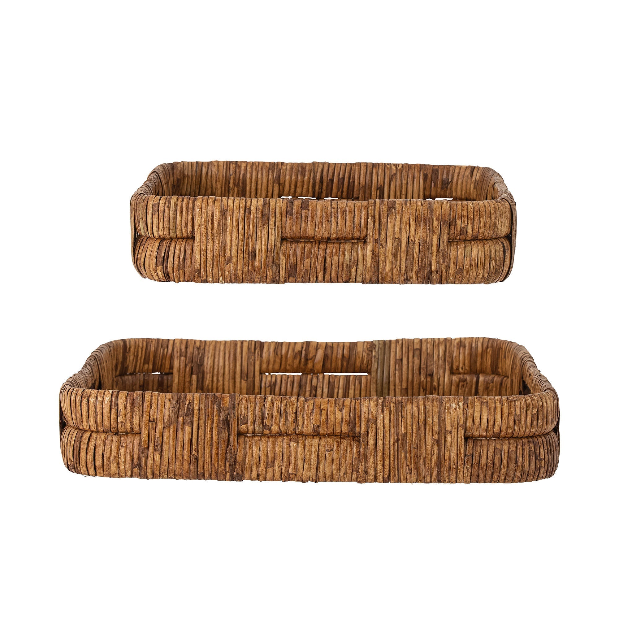 Bloomingville Diann提供托盘，Brown，Rattan