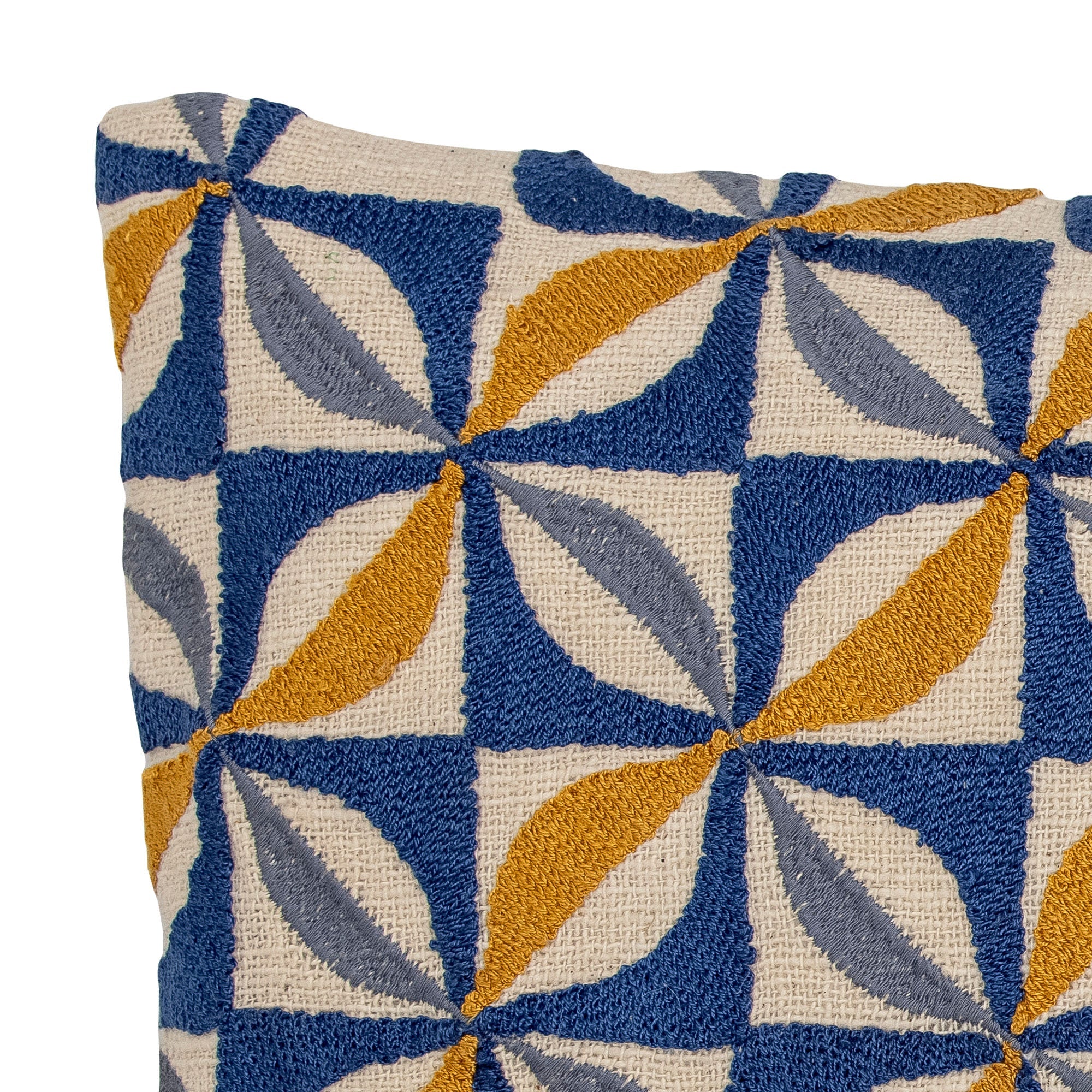 Creatieve collectie Calia Cushion, Blue, Cotton