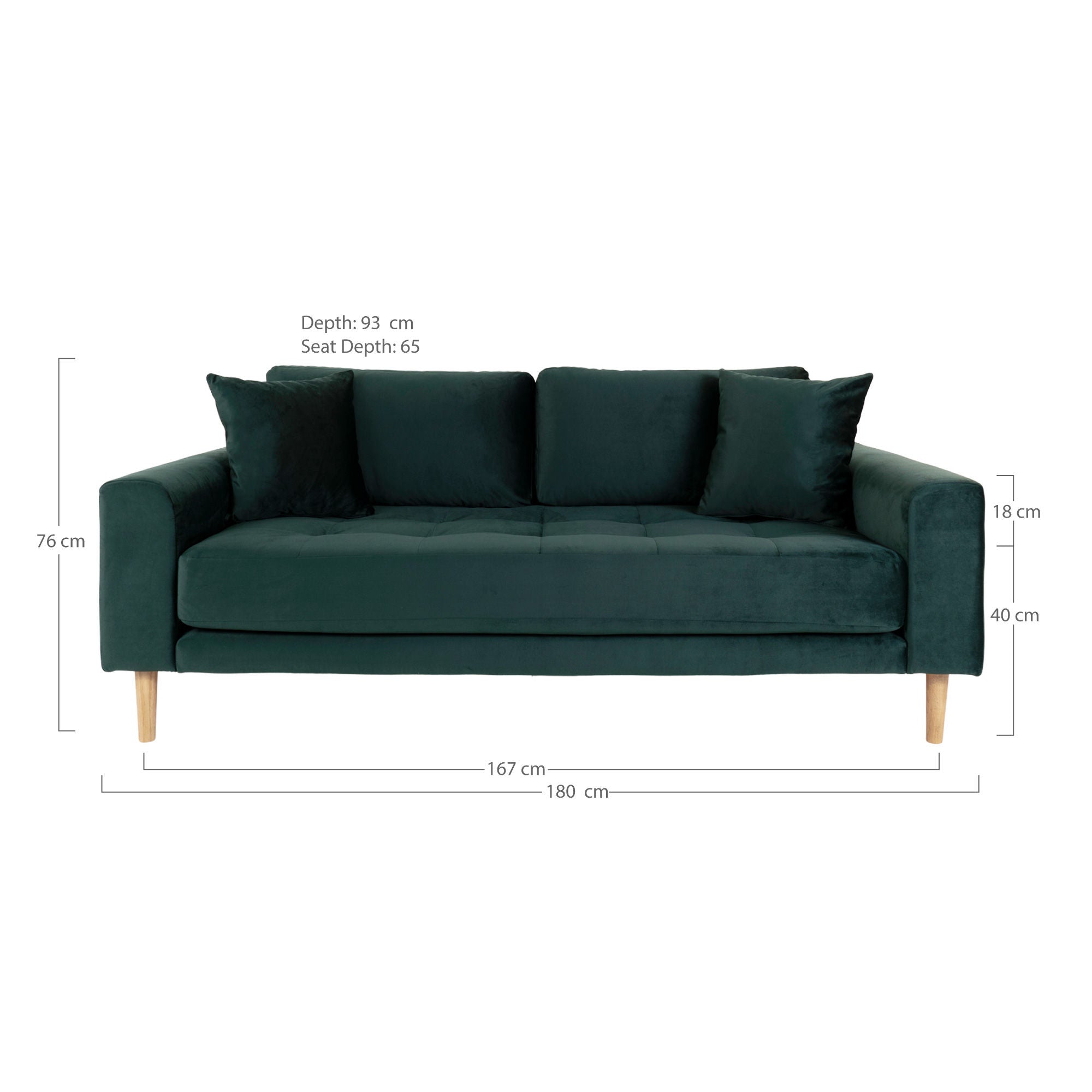 Haus Nordic Lido 2,5 -Sitzer -Sofa