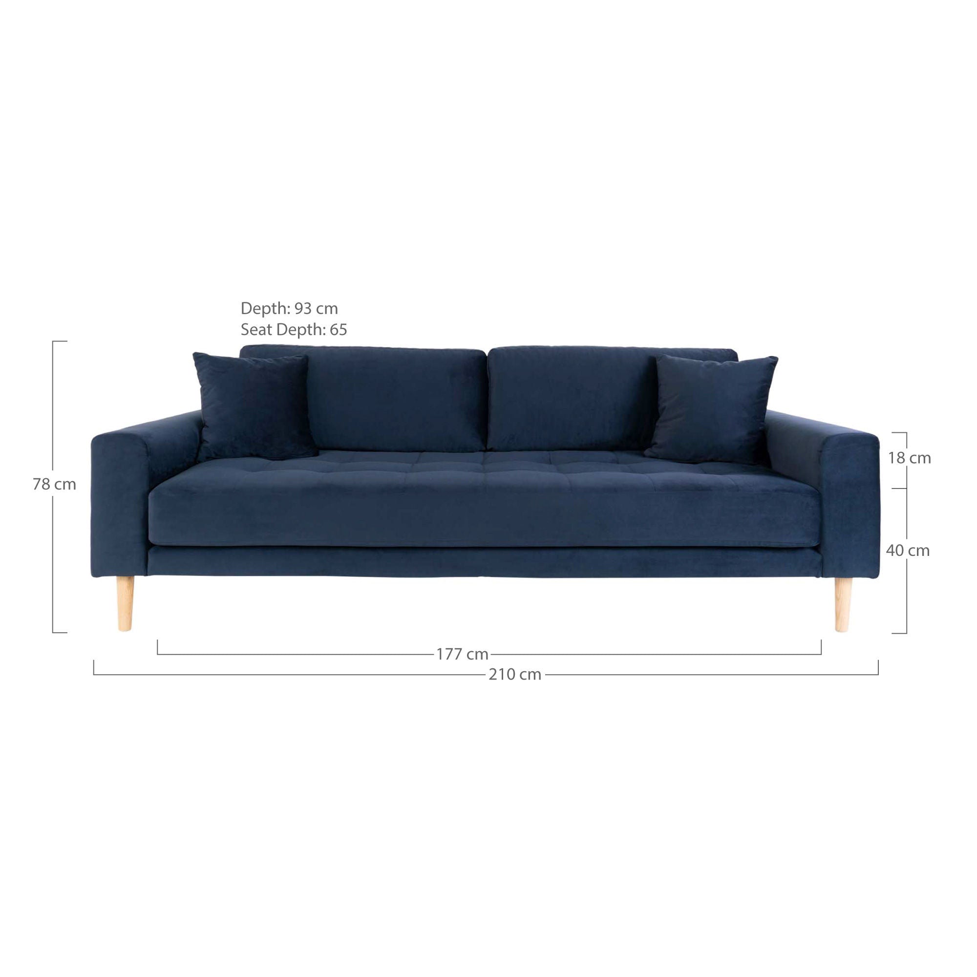 Huis Noordse Lido 3 -zitplaatsen Sofa