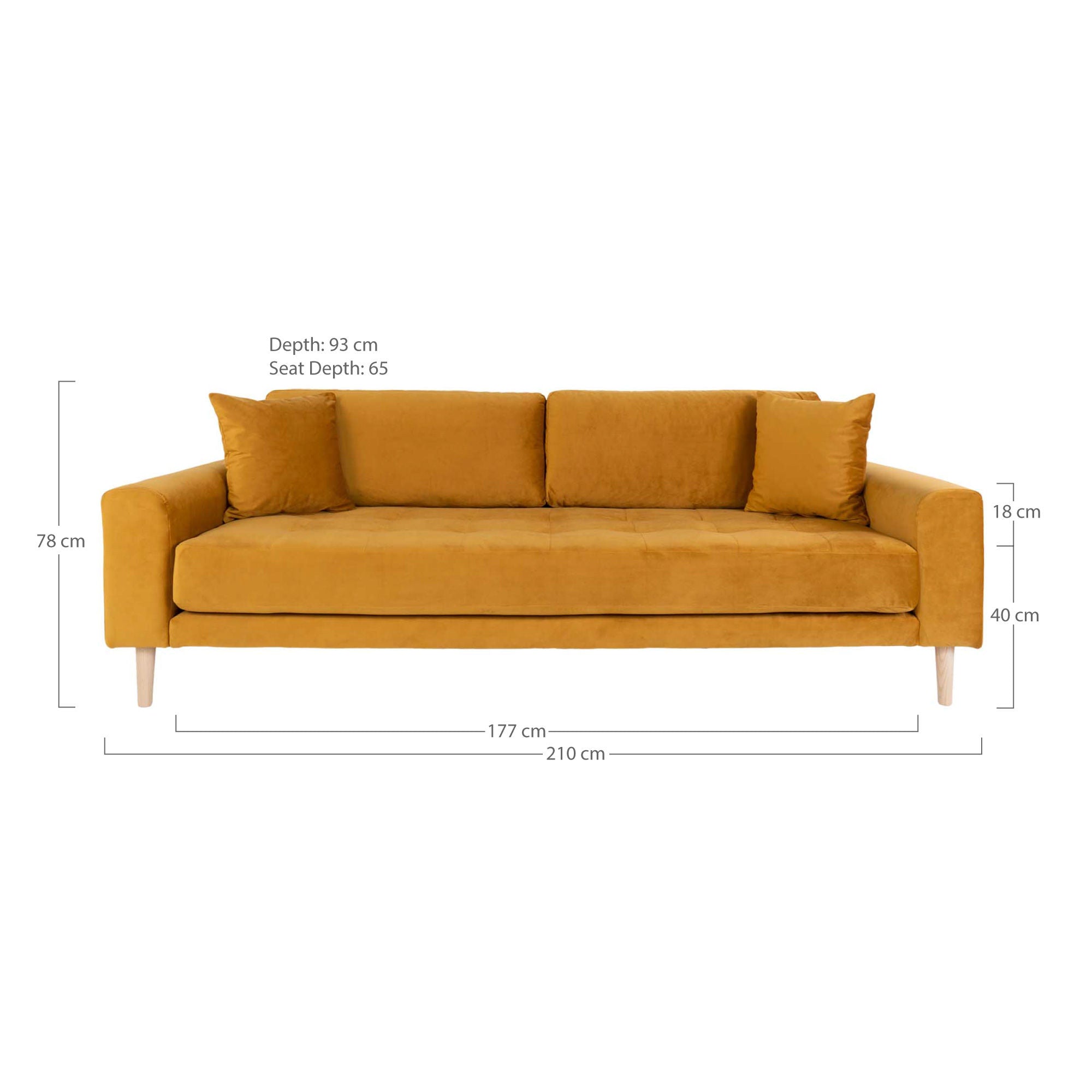 Haus Nordic Lido 3 Seers Sofa