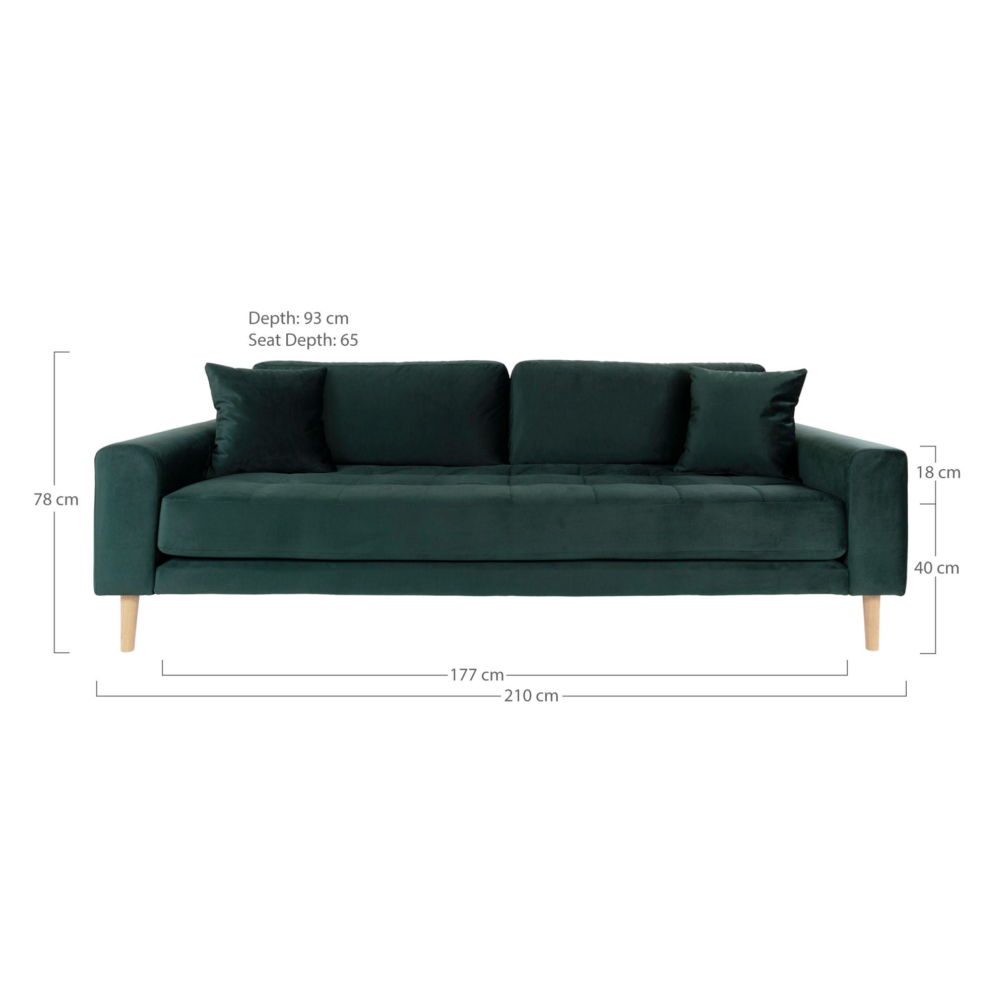 Huis Noordse Lido 3 -zitplaatsen Sofa