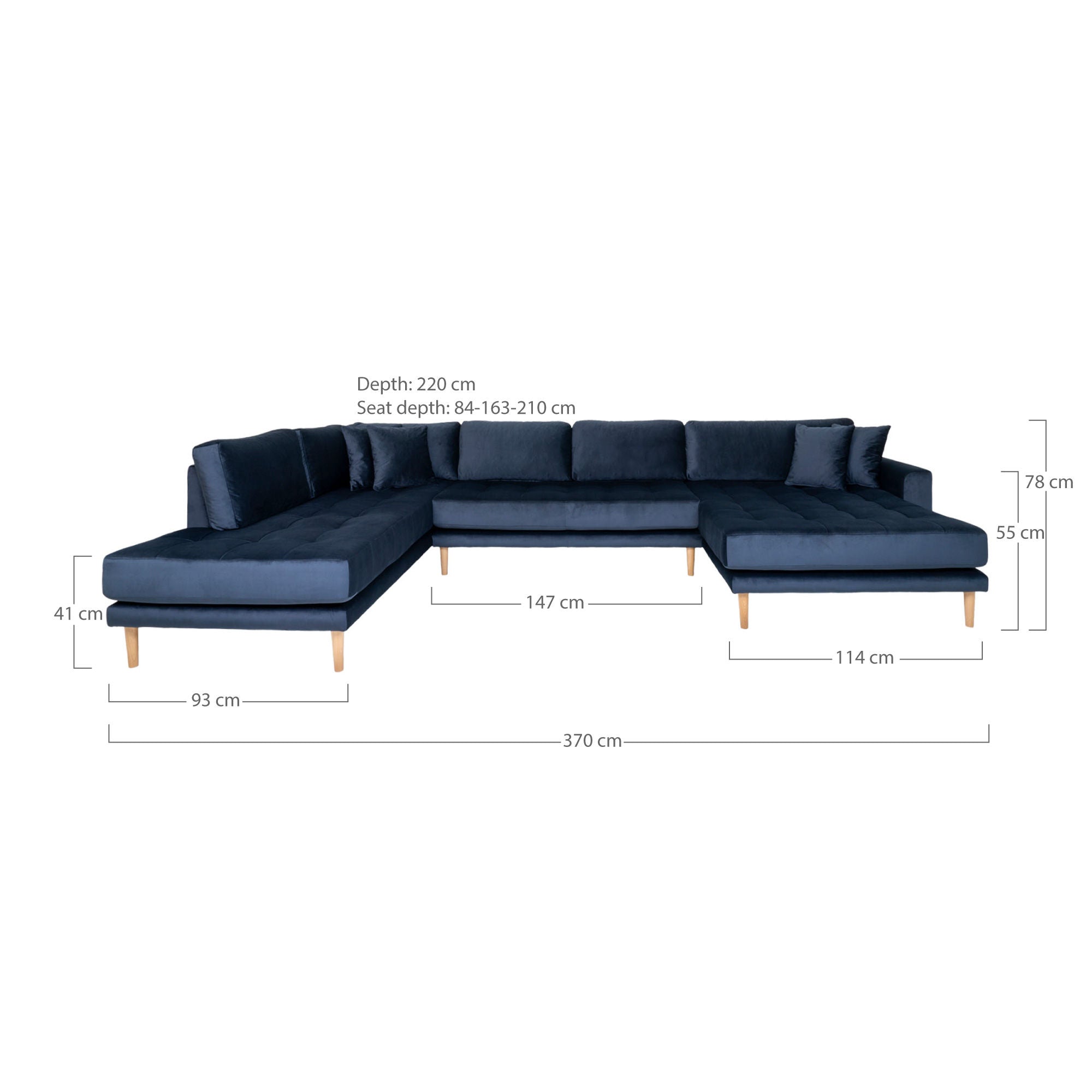 Huis Nordic Lido U-Sofa Open einde