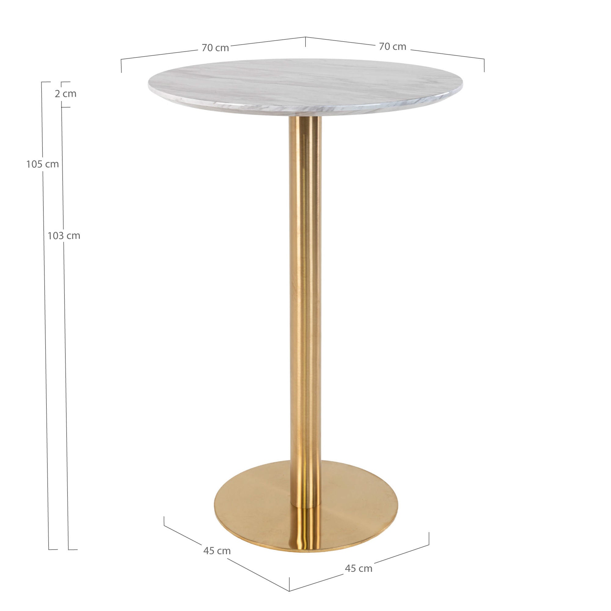 Hus Nordic Bolzano Bar Table