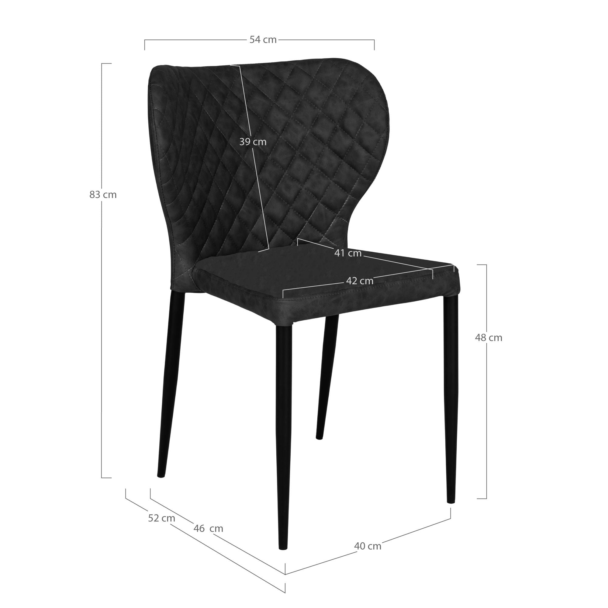 Silla de comedor Nordic Pisa House - Juego de 4