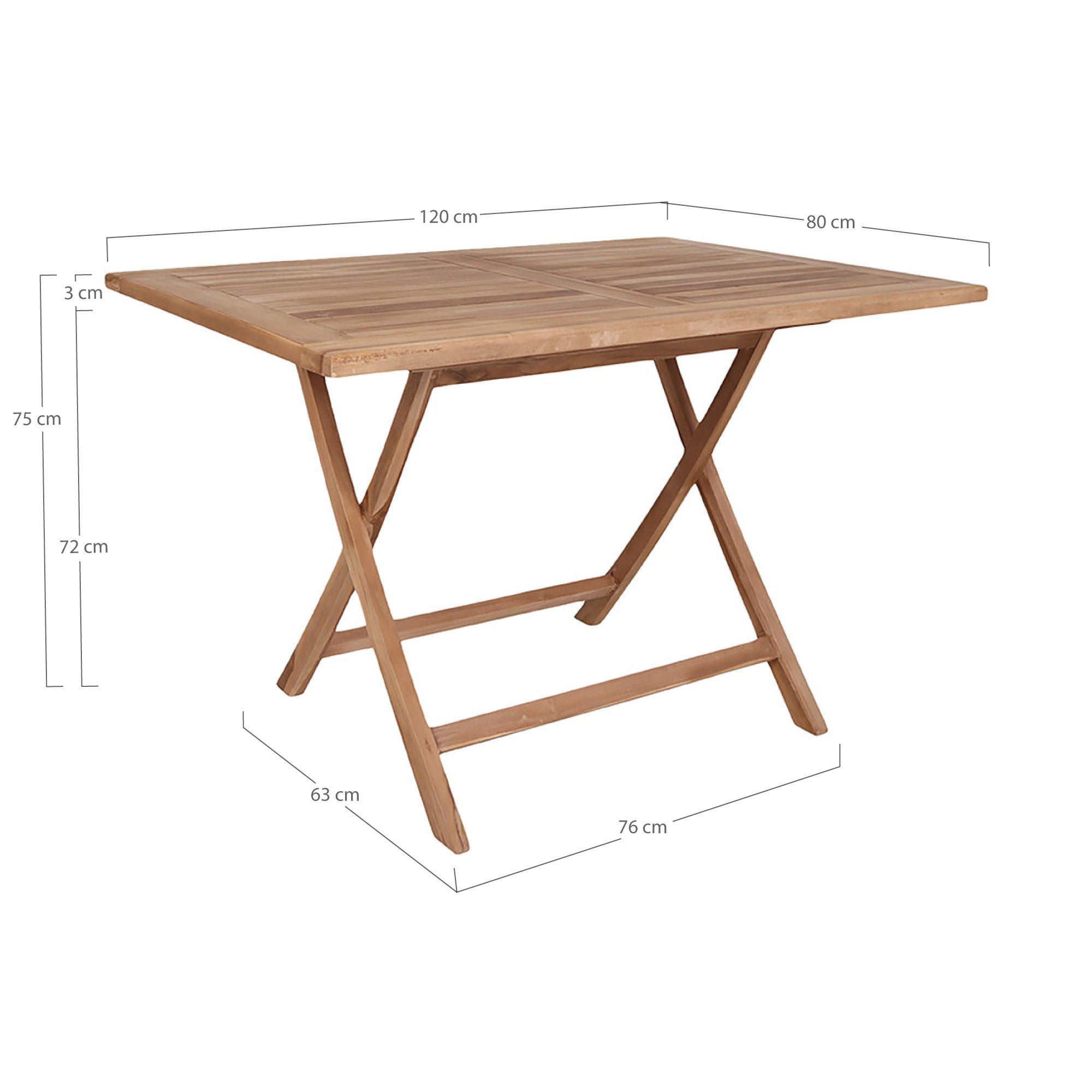 House Nordic Oviedo teak matbord