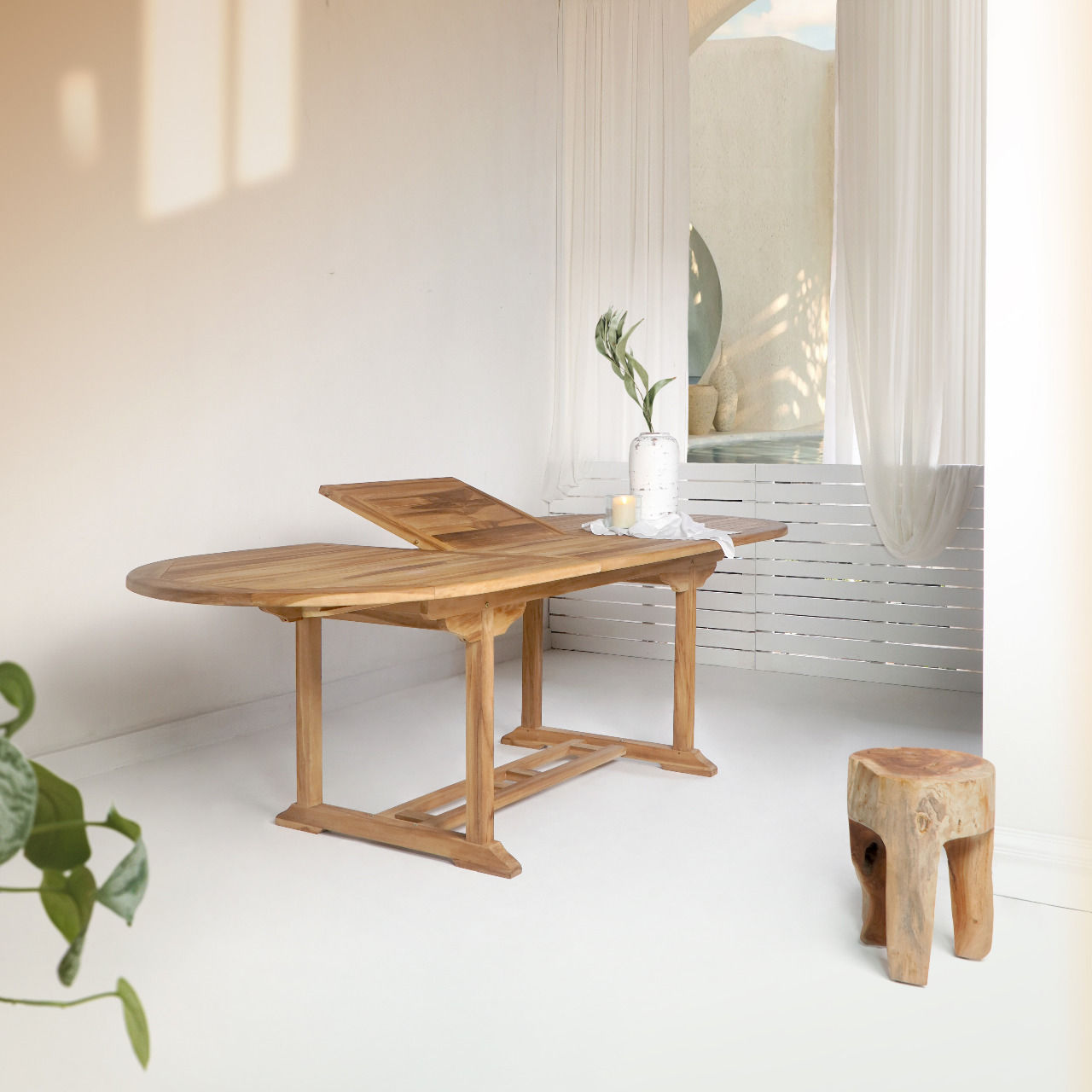 Hus nordisk salamanca teak spisebord