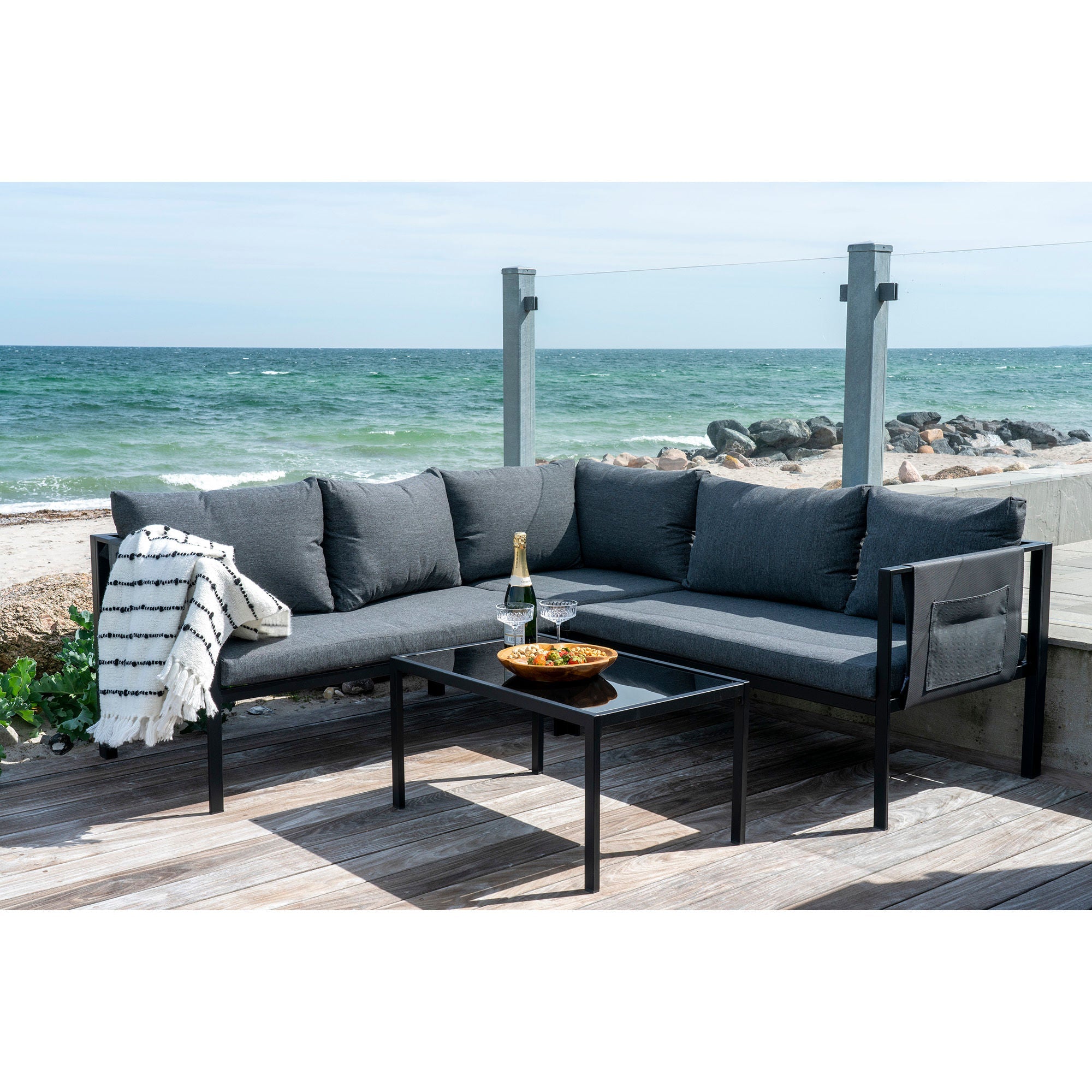 Haus Nordic Cannes Corner Lounge Set