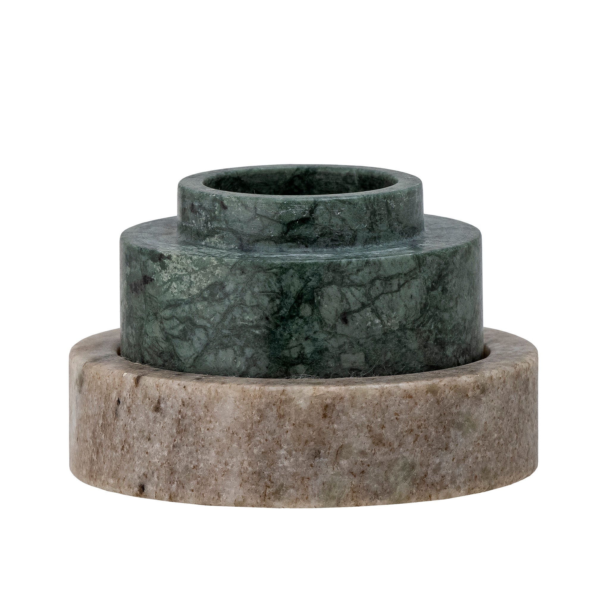 Bloomingville Dalin Votive & Candle Holder, Green, mármol