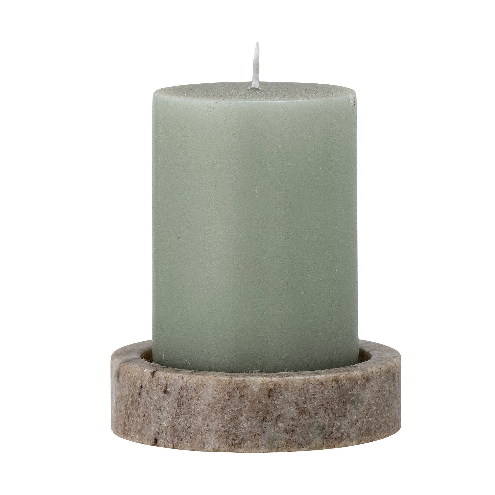 Bloomingville Dalin Votive & Candle, vert, marbre