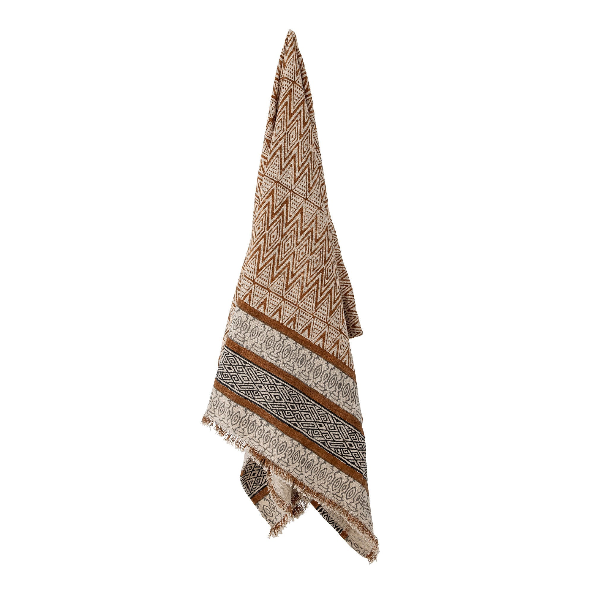 Collezione creativa Madigan Throw, Brown, Cotton