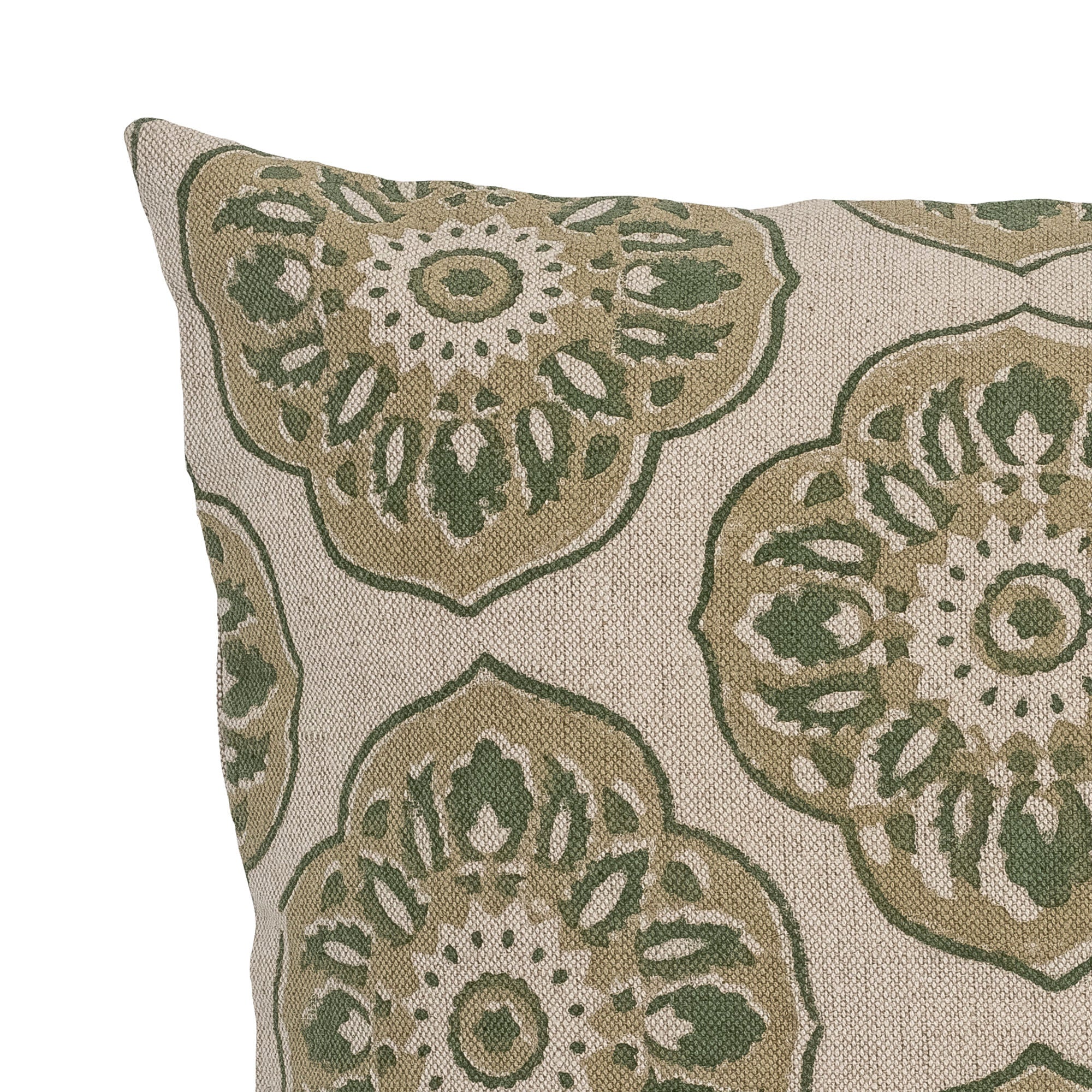 Creatieve collectie Nicolina Cushion, Green, Linnen