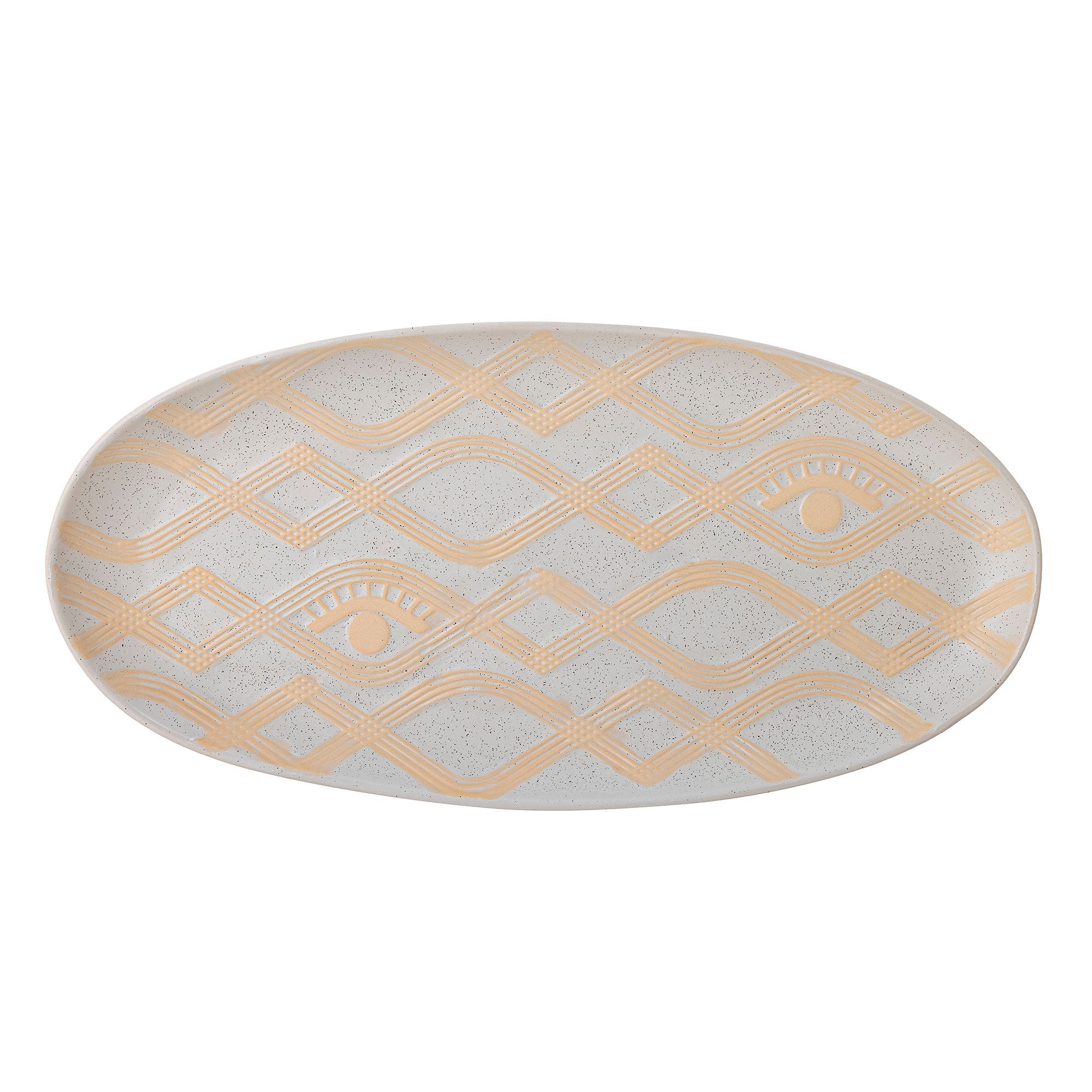 Bloomingville Newa Tray，Nature，Stoneware