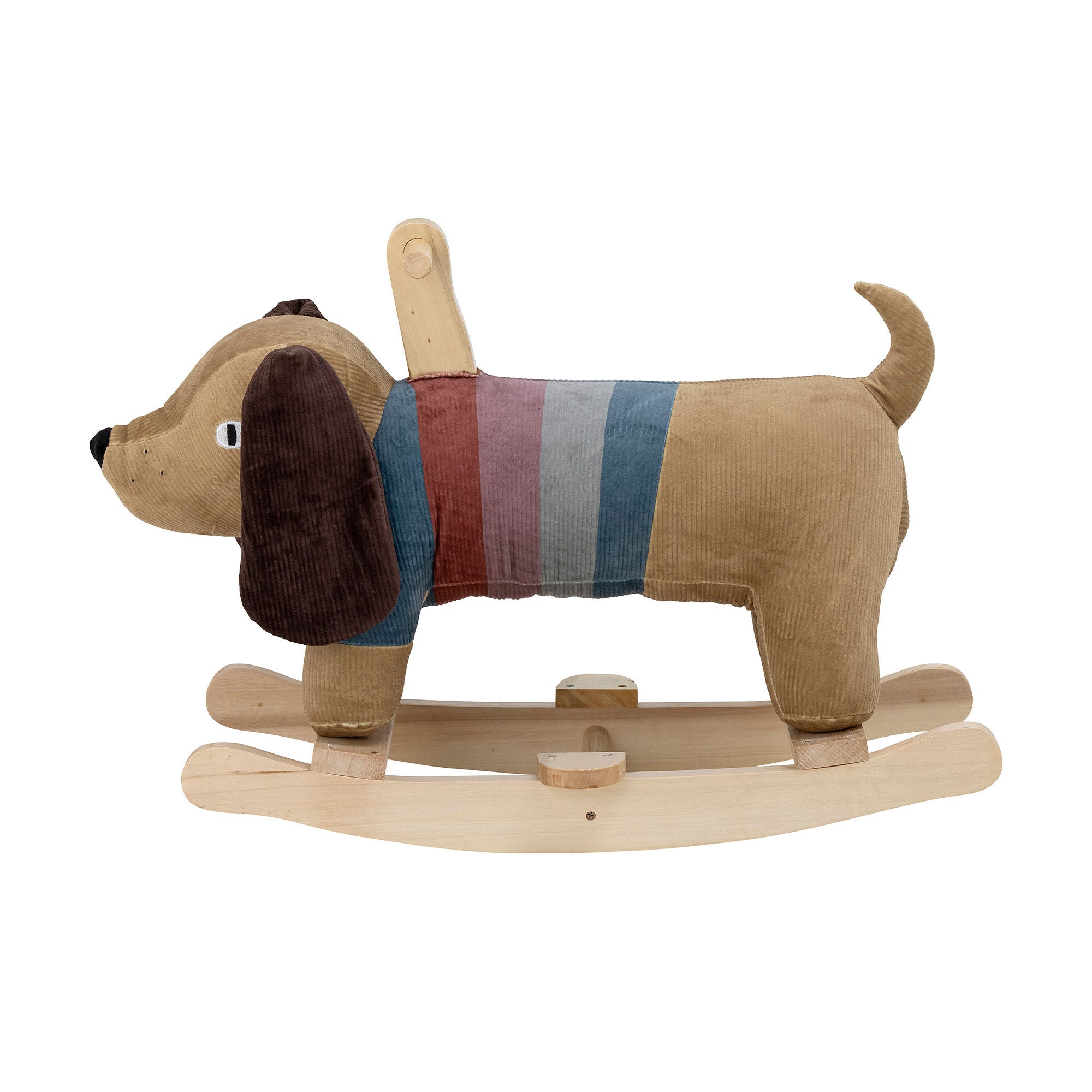 Bloomingville Mini Charlie Rocking Toy, Dog, Brown, Polyester