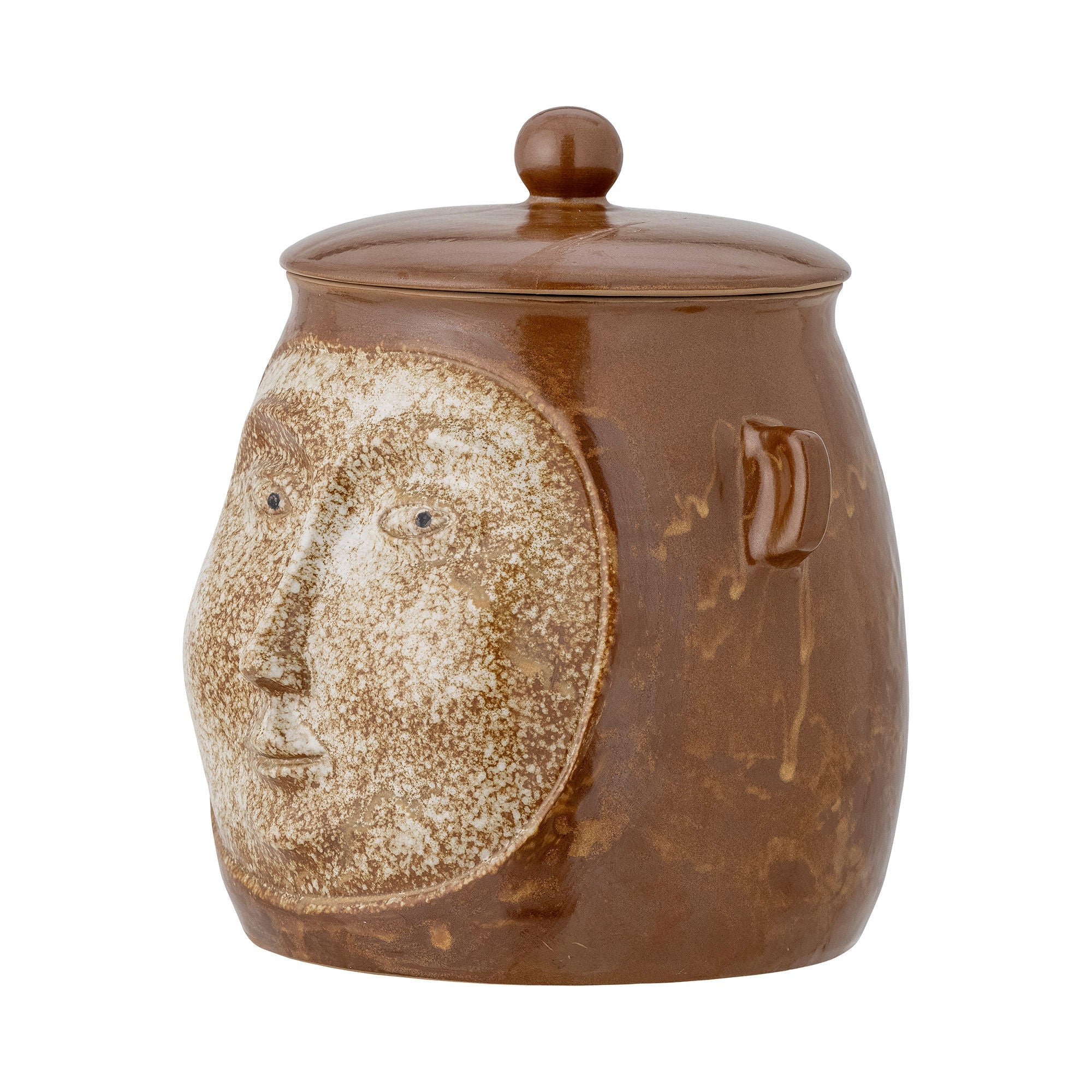 Kreative Kollektion Avoe Jar mit Deckel, Brown, Steinzeug