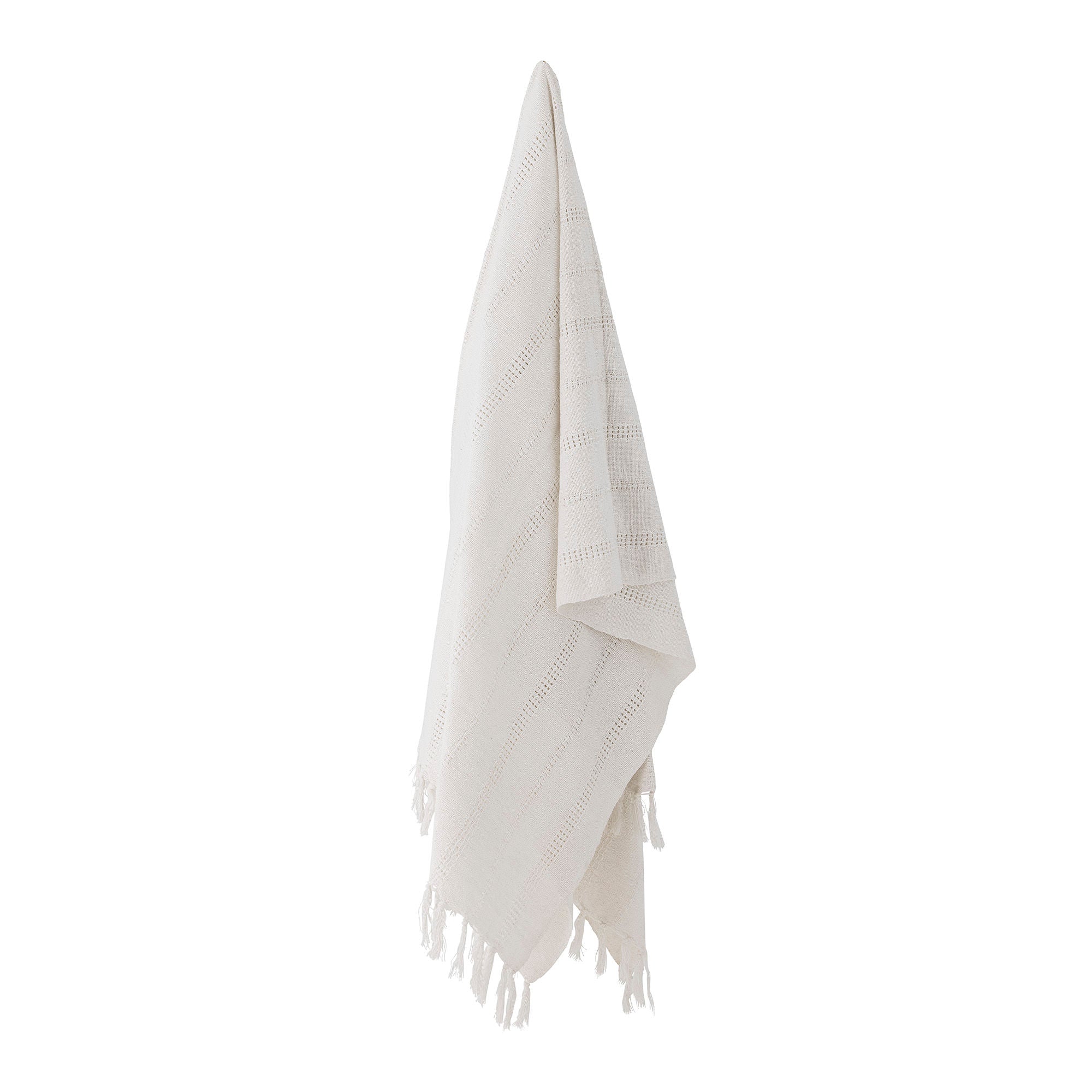 Bloomingville Niccoline Throw, blanc, coton