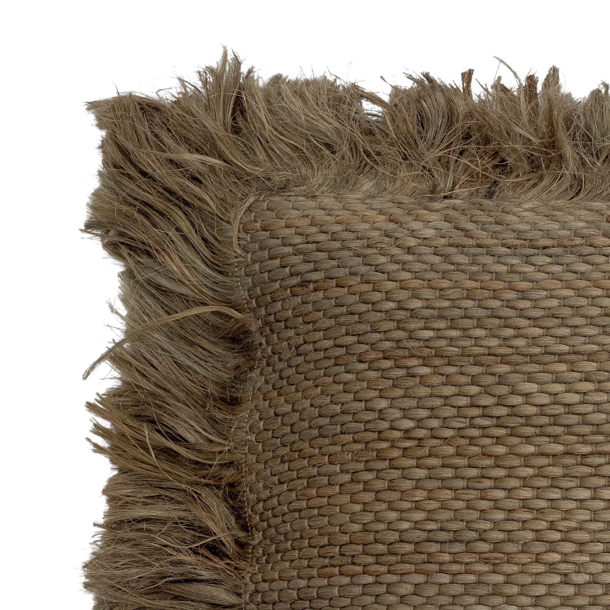 Bloomingville Enola Cushion, vert, jute