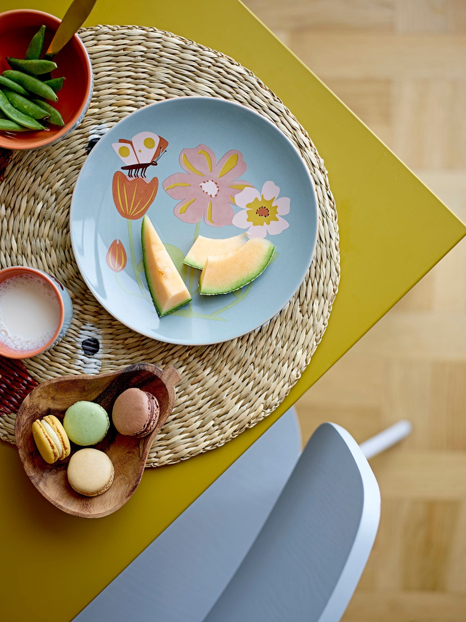 Bloomingville Mini Meadow Tableware -sæt, blåt, stentøj