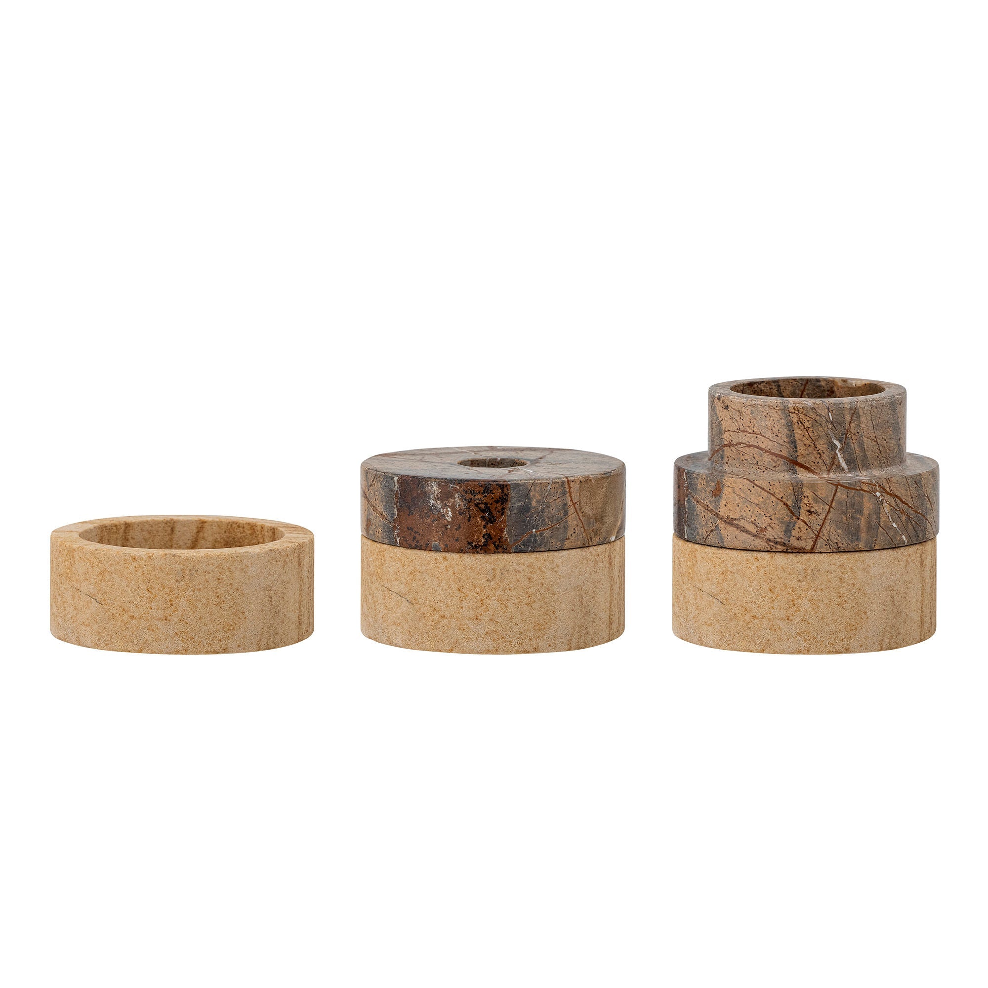 Bloomingville Dalin Votive & Candele Holder, Brown, arenaria