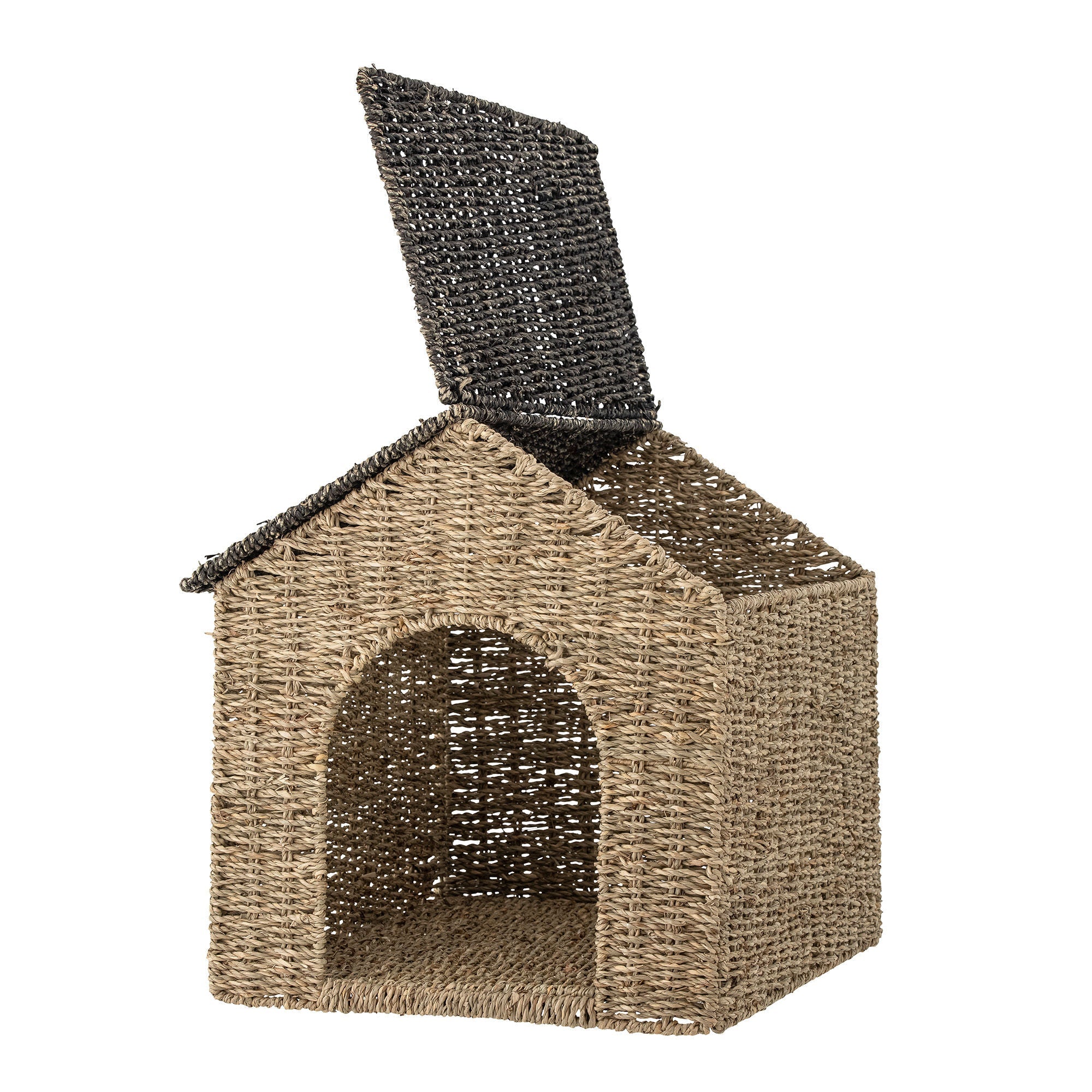 Bloomingville Mini Fredie Panier avec couvercle, nature, herbe maritime