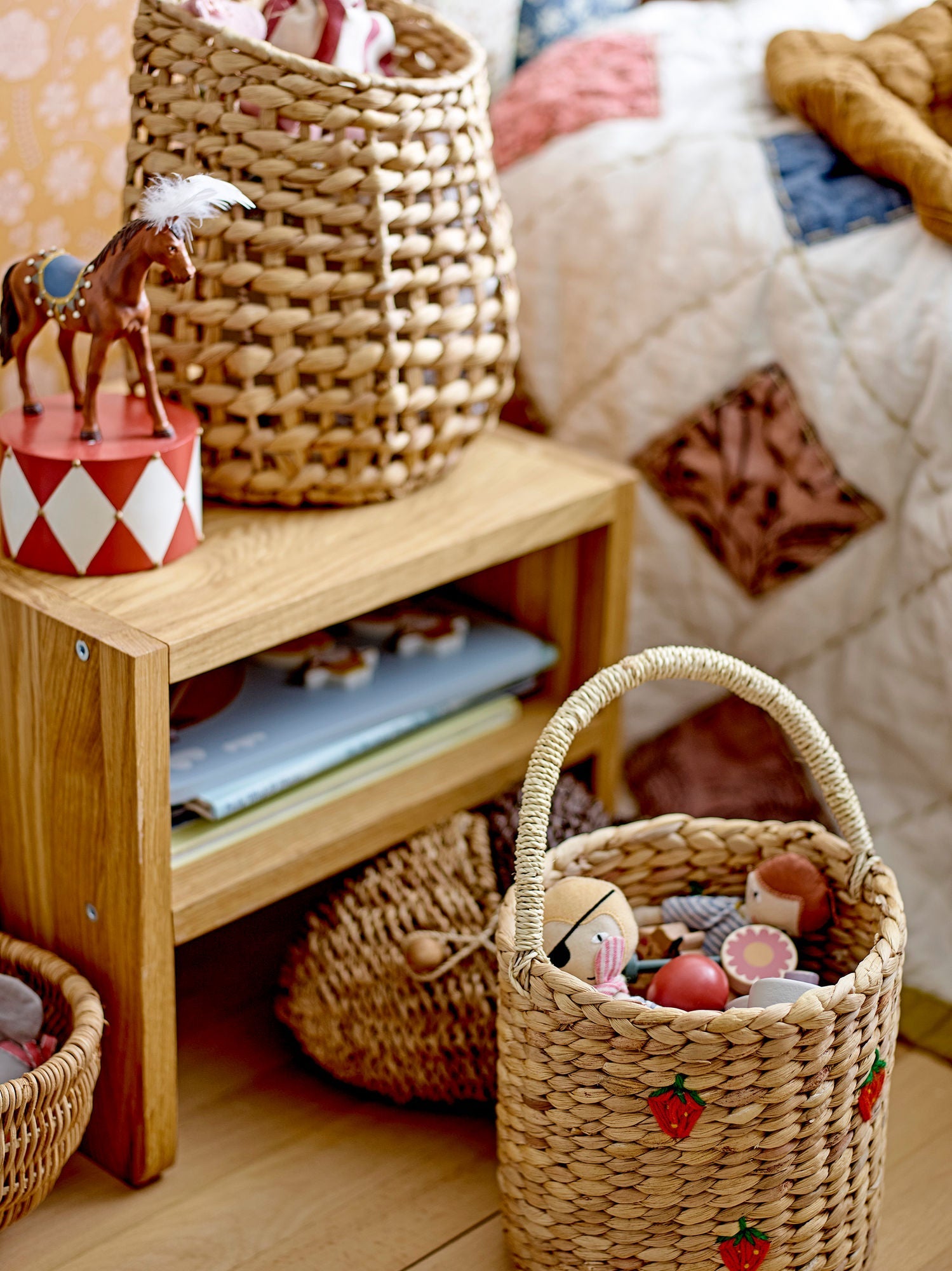 Bloomingville Mini Bas Stool，Brown，Oak