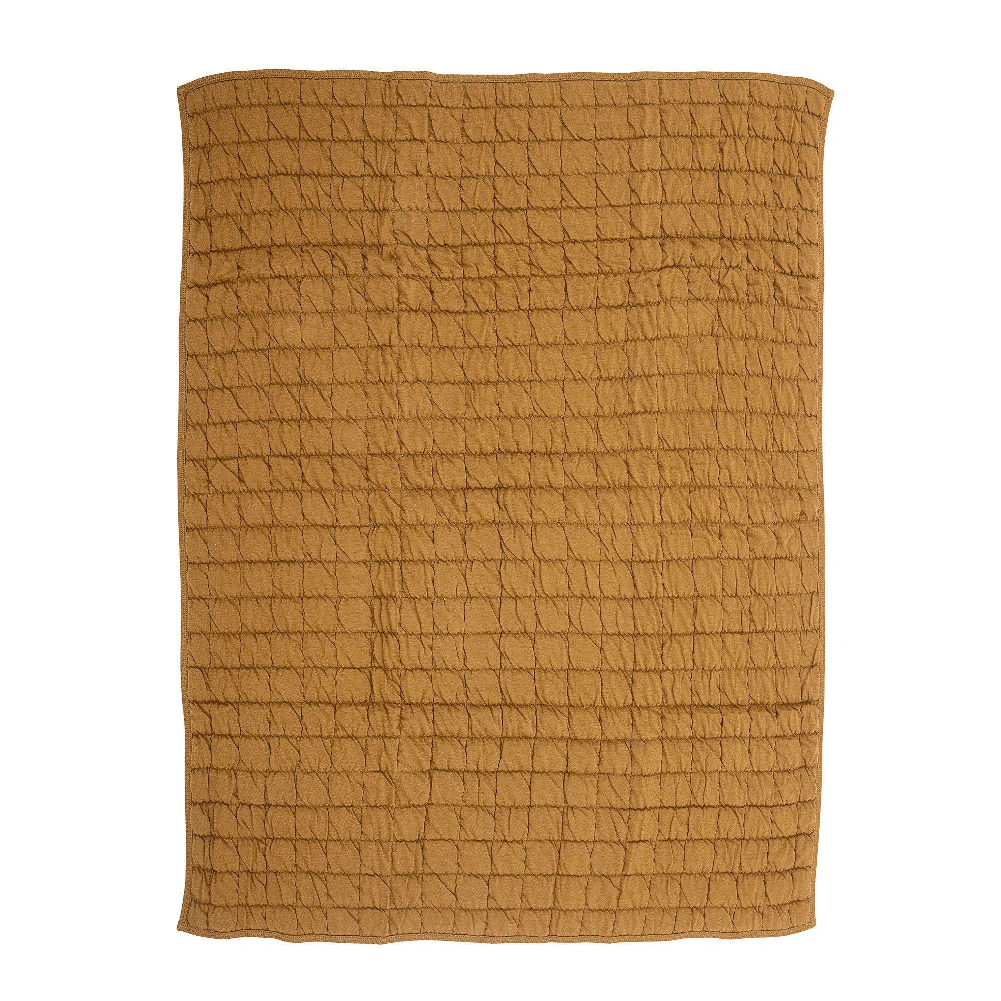 Bloomingville MINI Baille Quilt, Brown, Cotton OEKO-TEX®